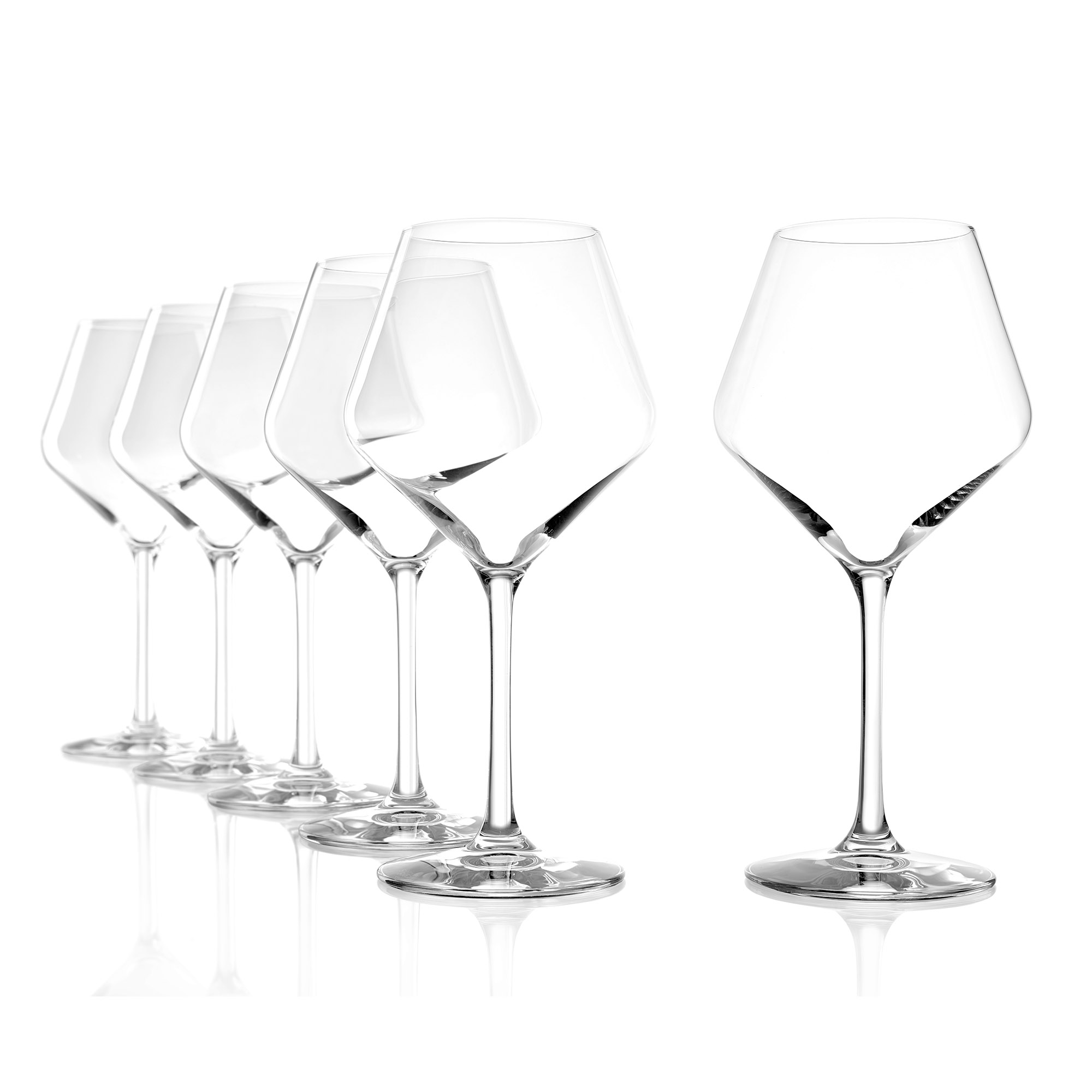 STÖLZLE LAUSITZ Serie REVOLUTION Burgunderkelch 6 Stück geeicht 0,2 l Füllstrich