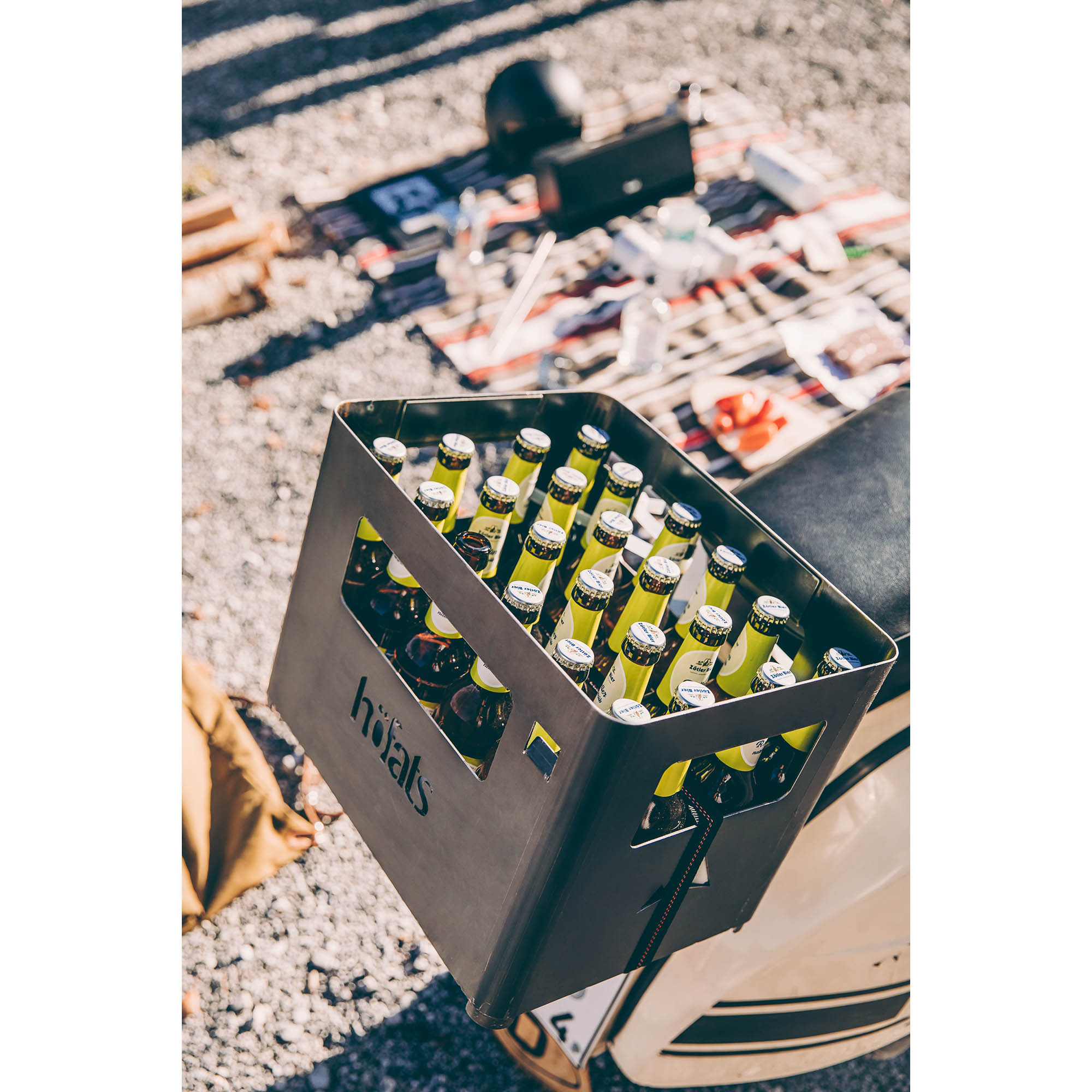 HÖFATS Feuerkorb BEER BOX aus Corten-Stahl