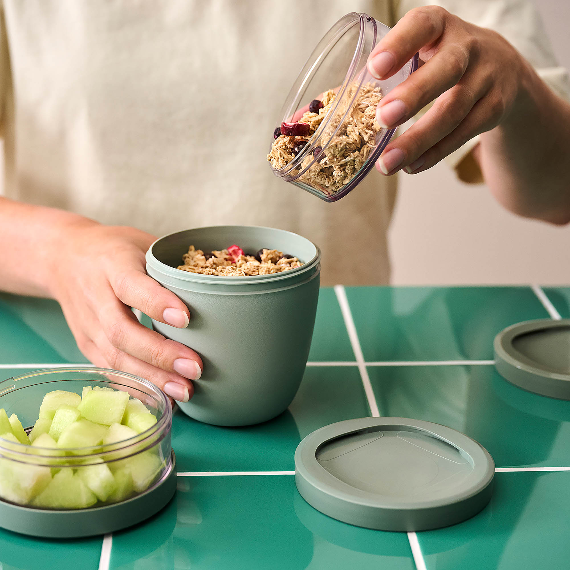 MEPAL Zusatzbehälter 200 ml für Lunchpot ELLIPSE nordic sage