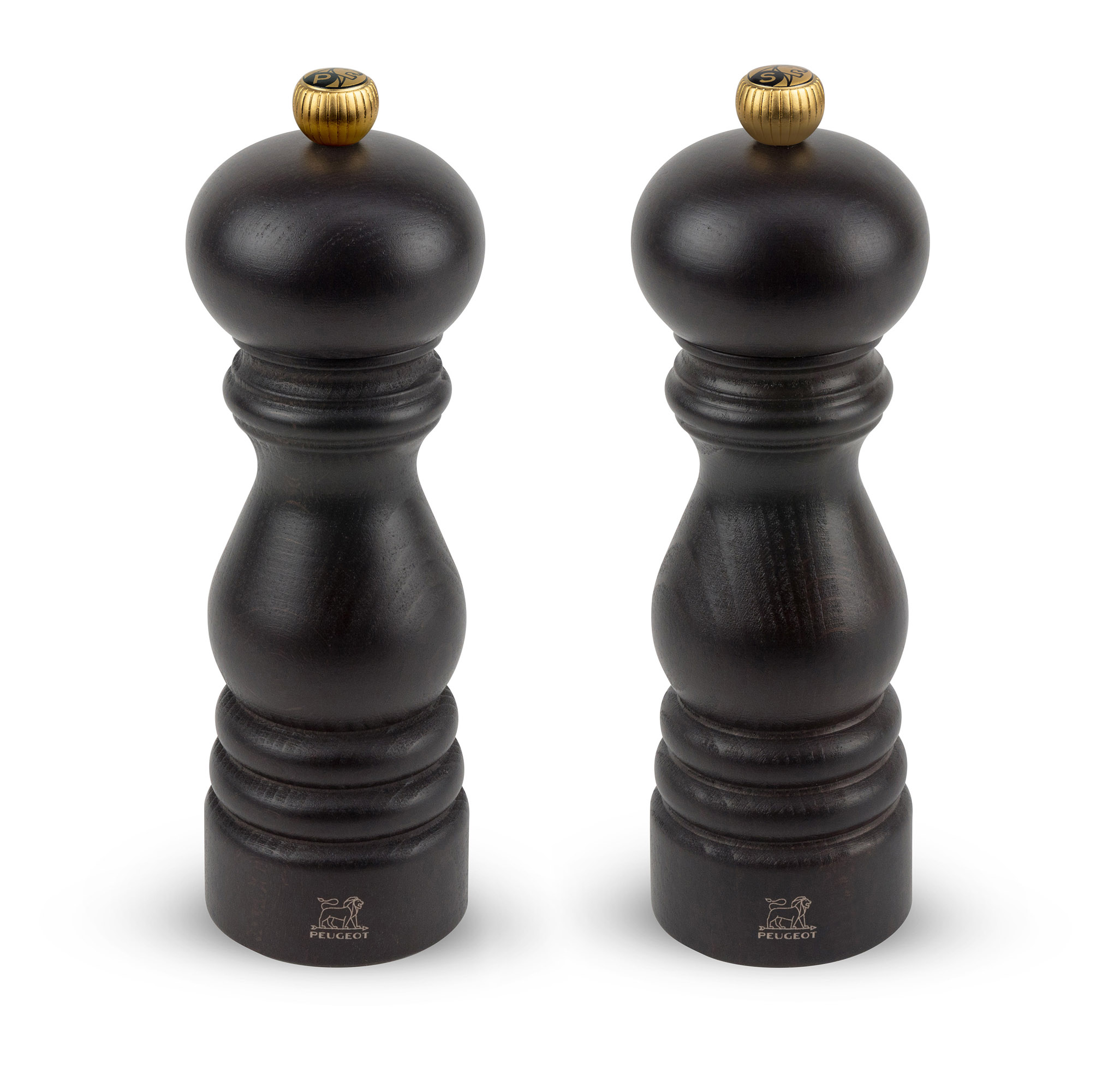PEUGEOT 2er-Set PARIS DUO Salz- + Pfeffermühle 18 cm schokolade Zirlion-Mahlwerk