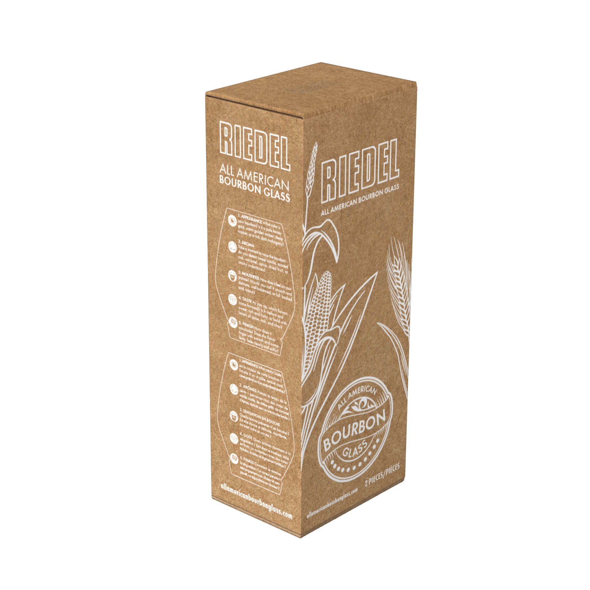 RIEDEL Serie VINUM Whisky All American Bourbon Glass 250 ml 2 Stück im Set