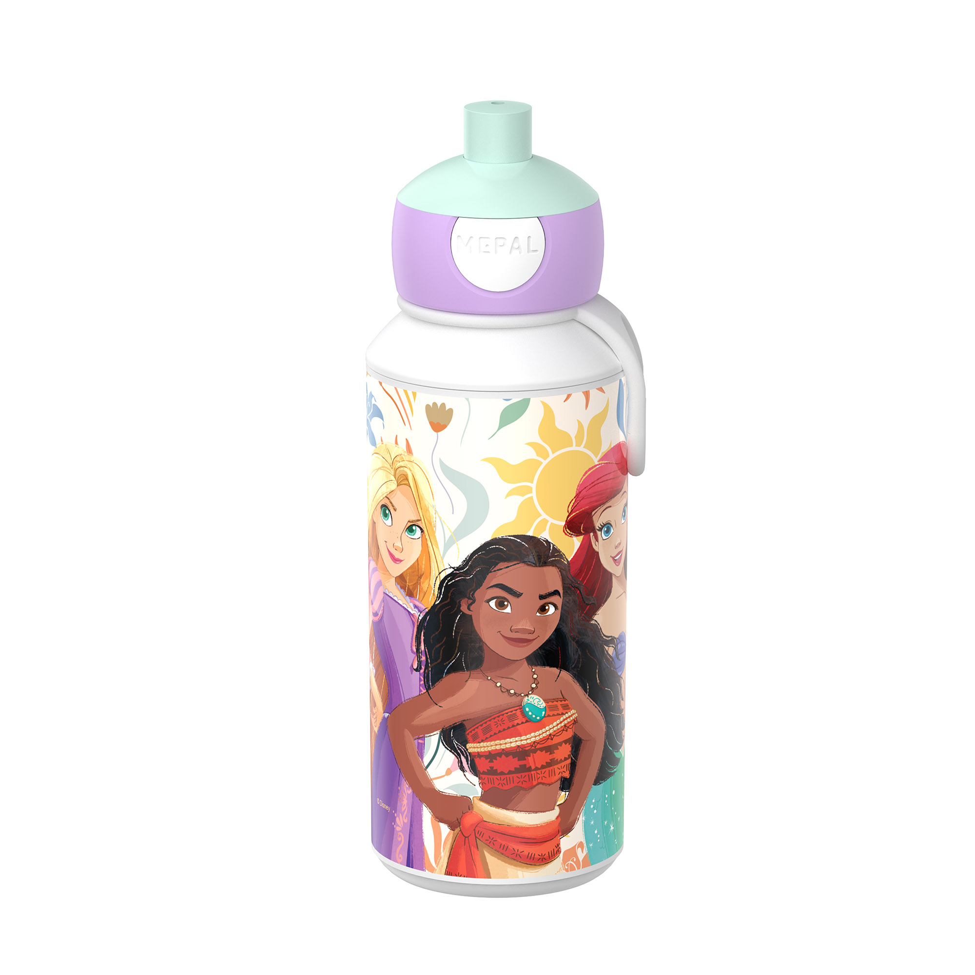 MEPAL Pop-up-Trinkflasche für Kinder CAMPUS 0,4 Liter Motiv PRINCESS POWER