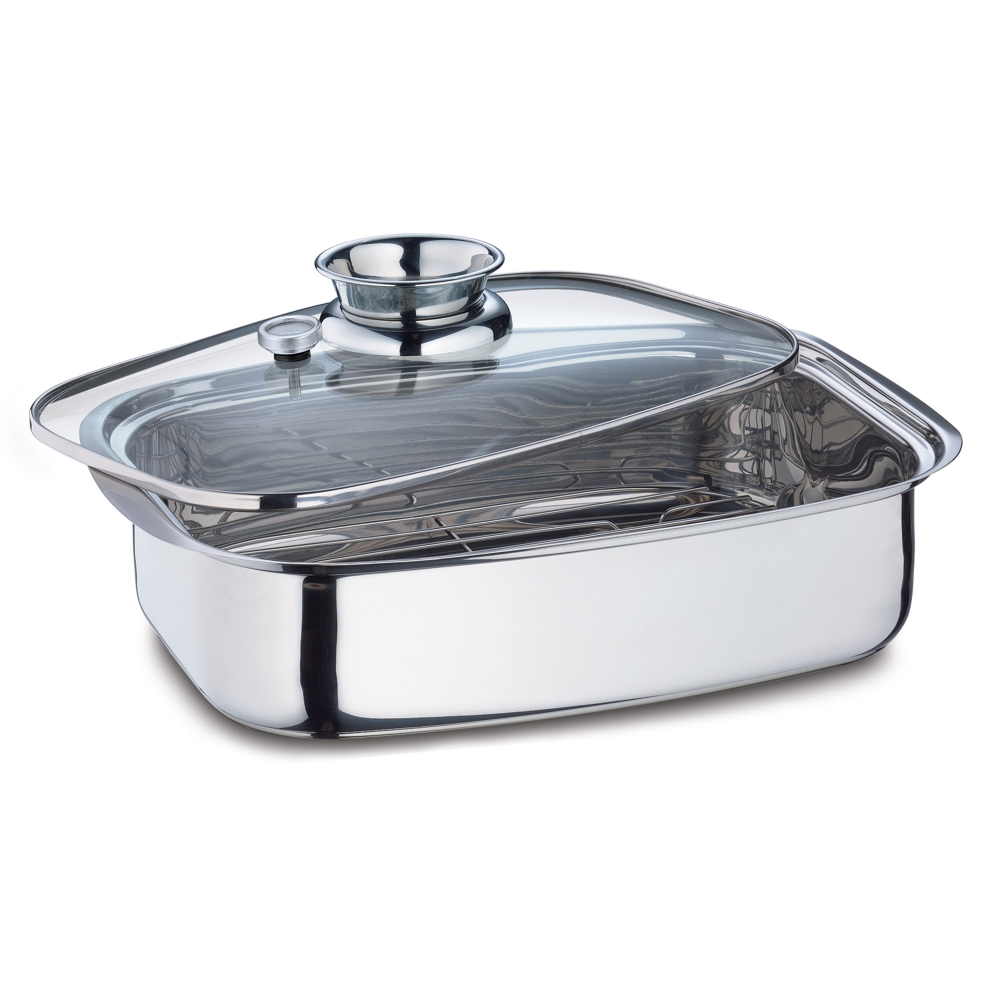 KÜCHENPROFI Aromabräter Dampfgarer COOK Edelstahl 36 cm 6,0 Liter INDUKTION