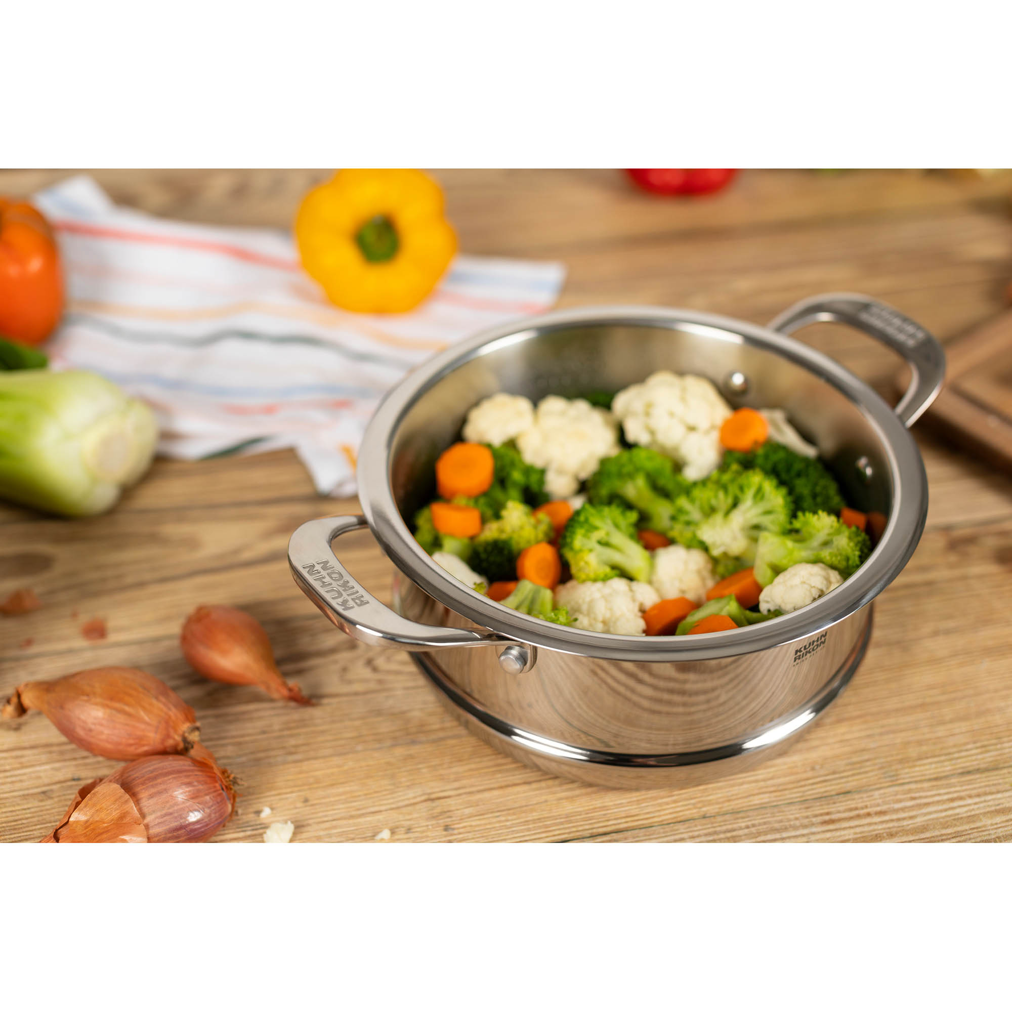 KUHN RIKON steamer attachment with side handles for all Kuhn Rikon pots 20 cm