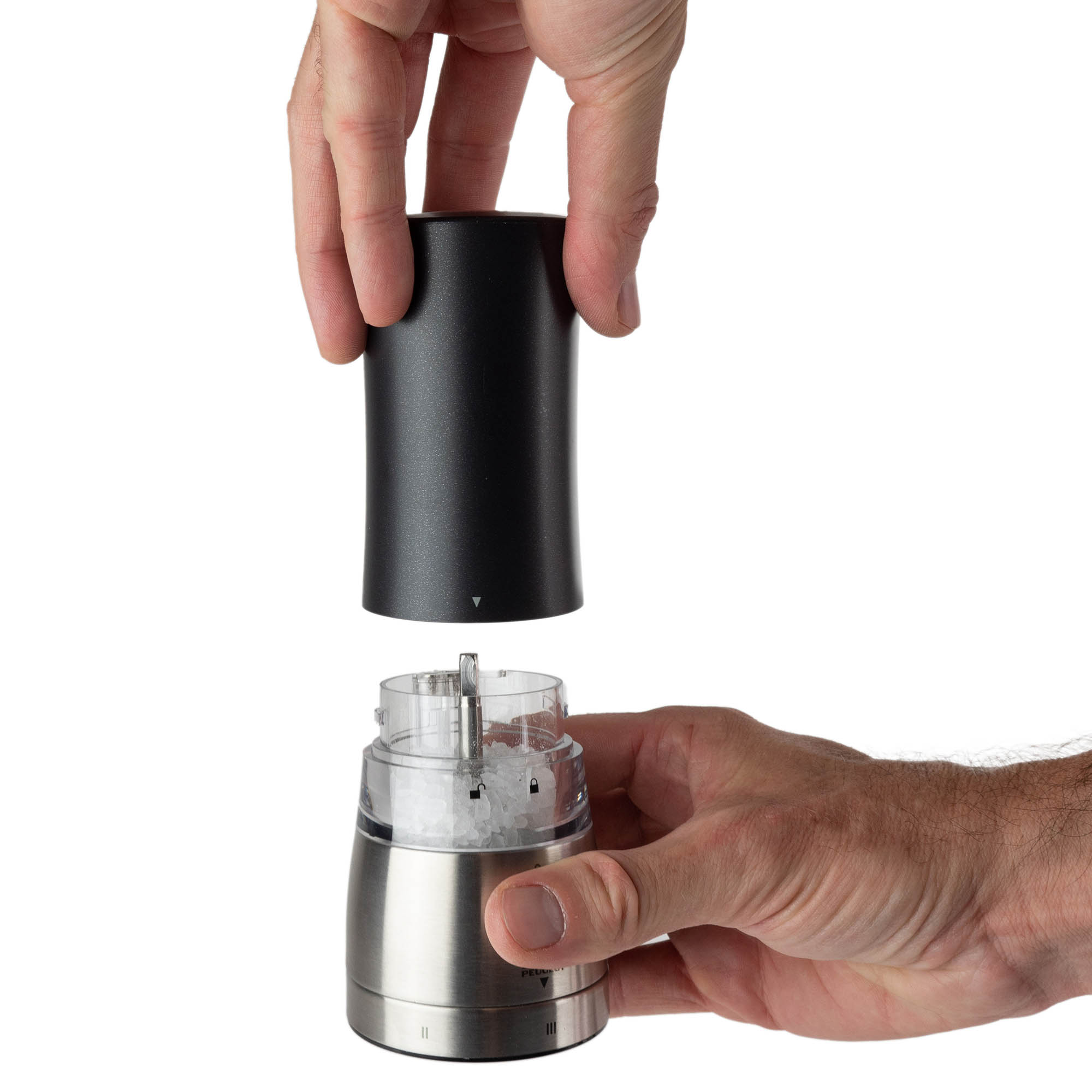 PEUGEOT Salzmühle DAMAN ELECTRIC 16 cm U'Select Z mit ZIRLION-Mahlwerk schwarz