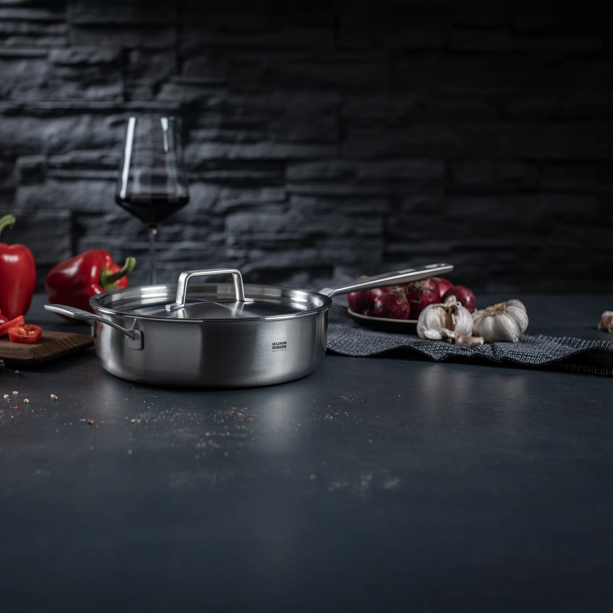 KUHN RIKON CULINARY FIVEPLY braising pan 3.0 litre 24 cm INDUCTION