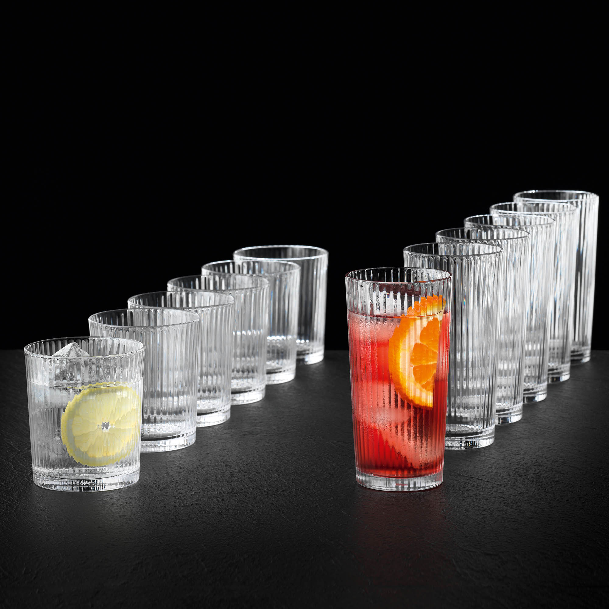 NACHTMANN Set APERITIVO 6 x Longdrinkglas 395 ml + 6 x Whiskybecher 370 ml