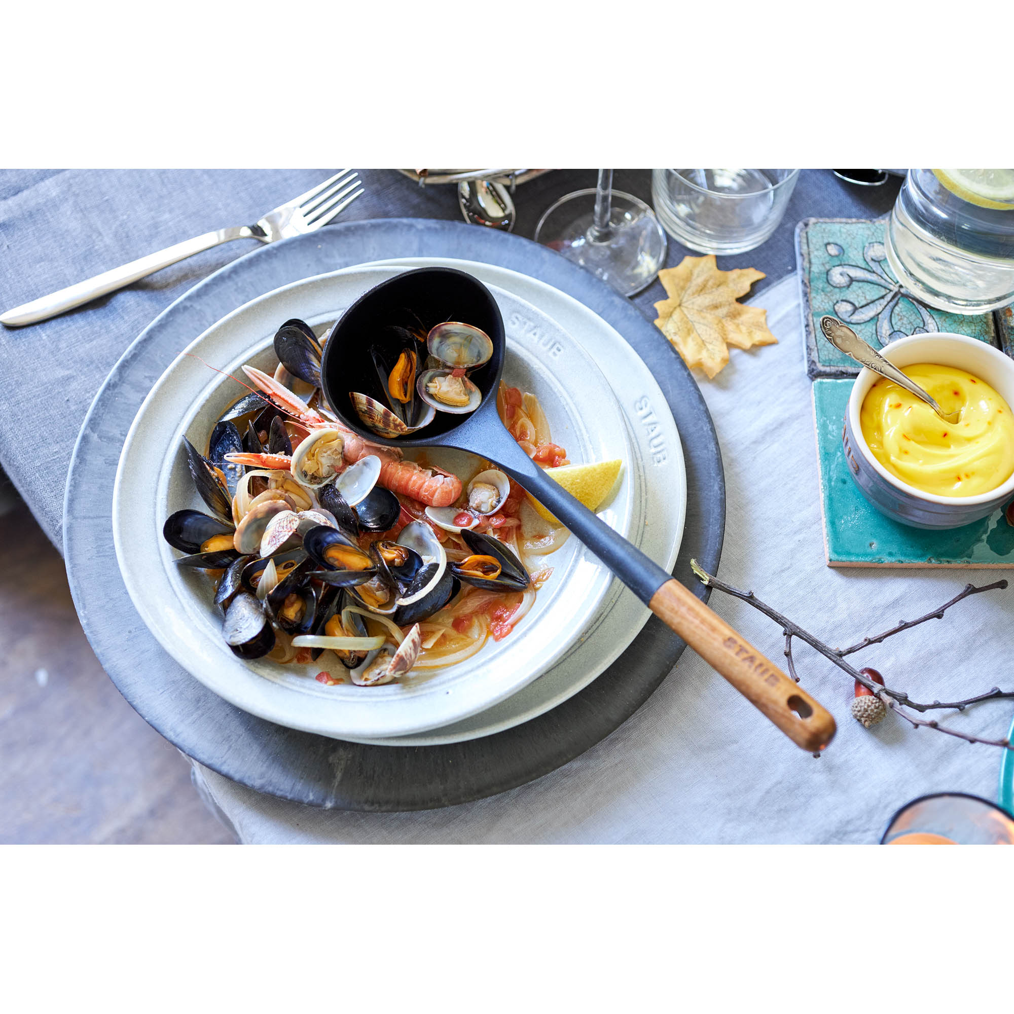 STAUB France Soup ladle Silicone ladle for coated surfaces