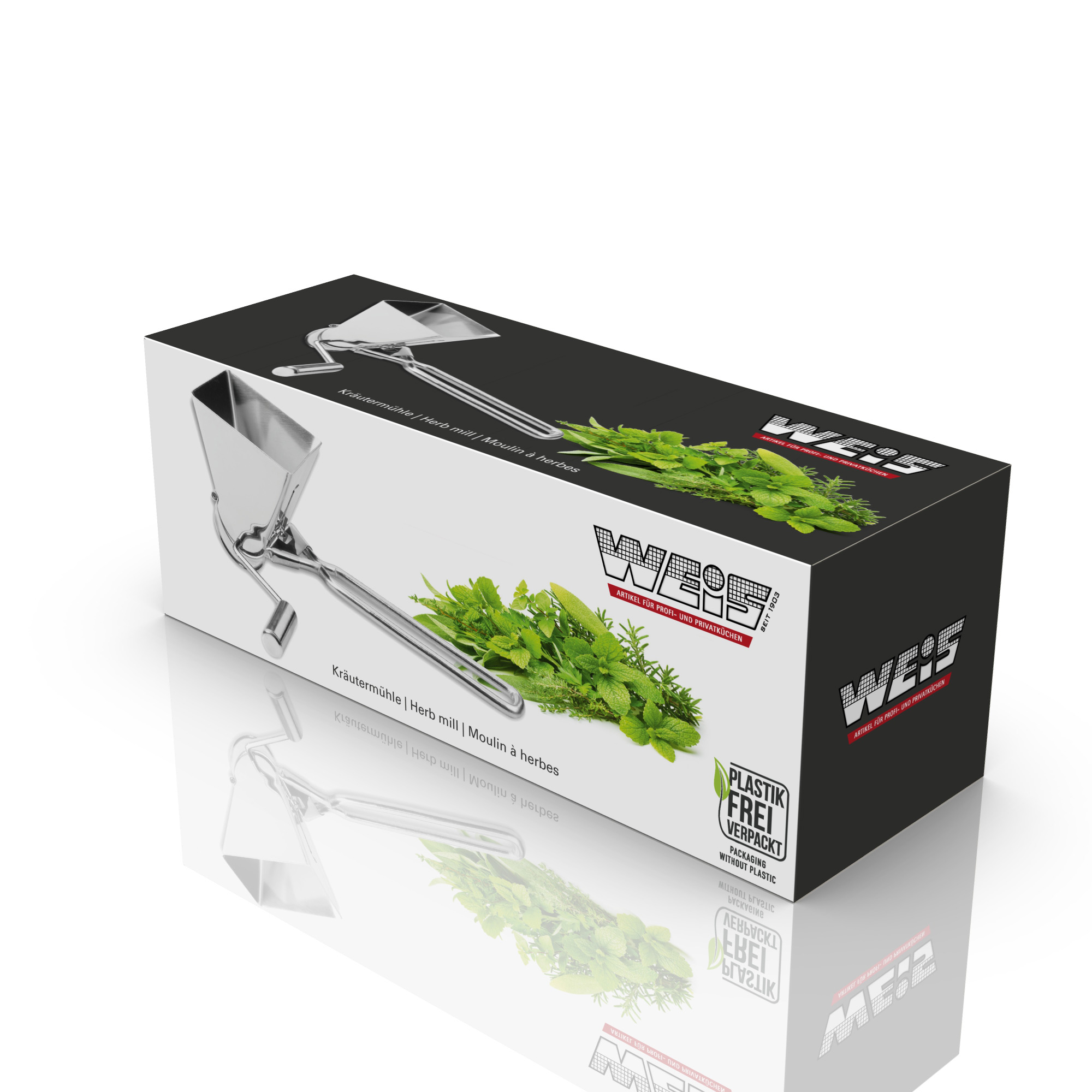 WEIS Kräutermühle aus Edelstahl Kräuterschneider