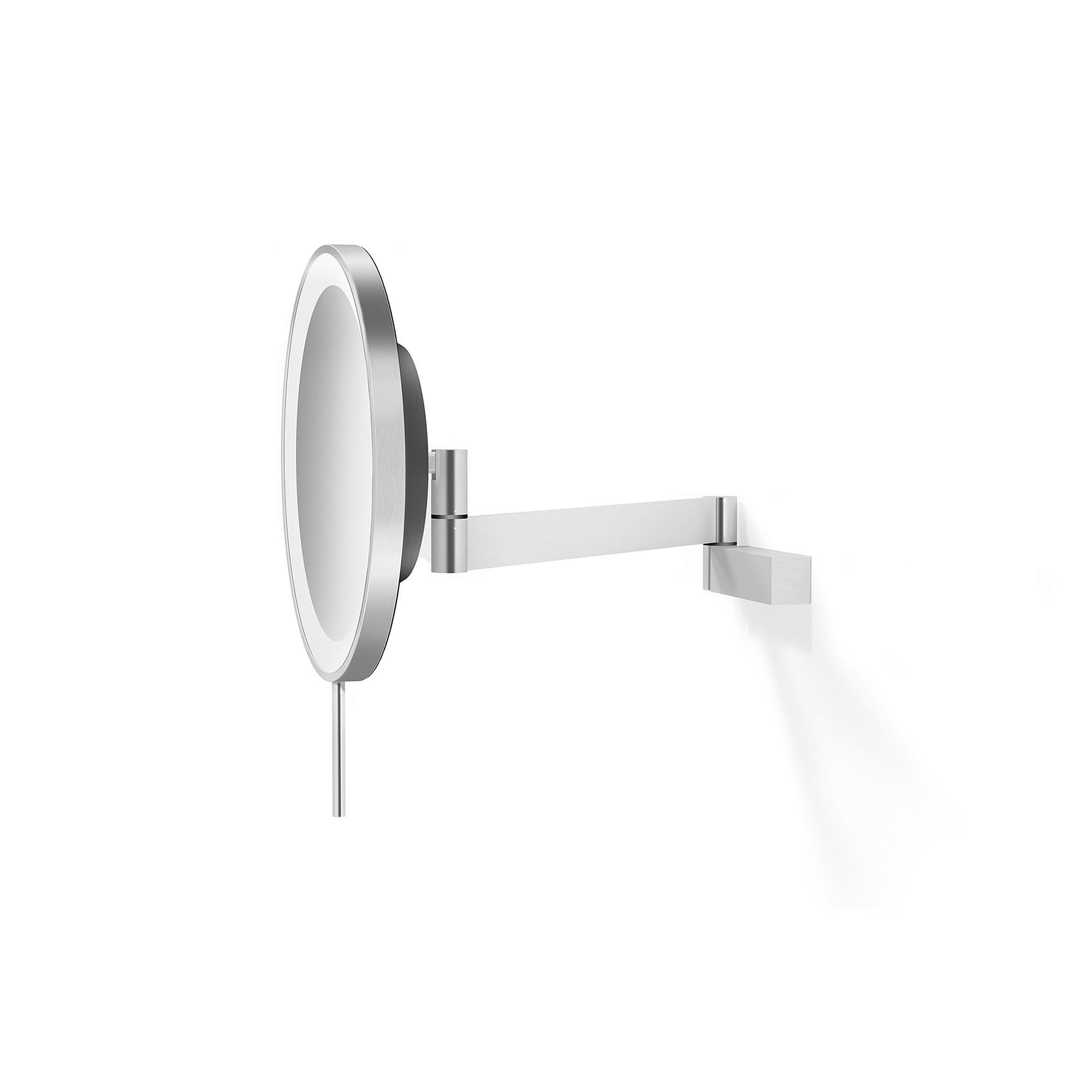 ZACK Kosmetikspiegel LINEA mit LED-Beleuchtung Wandmontage Edelstahl mattiert