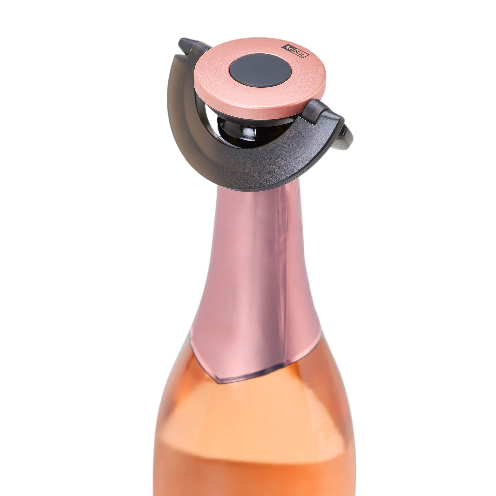 AdHoc Sekt- und Champagnerverschluss GUSTO schwarz / rosé