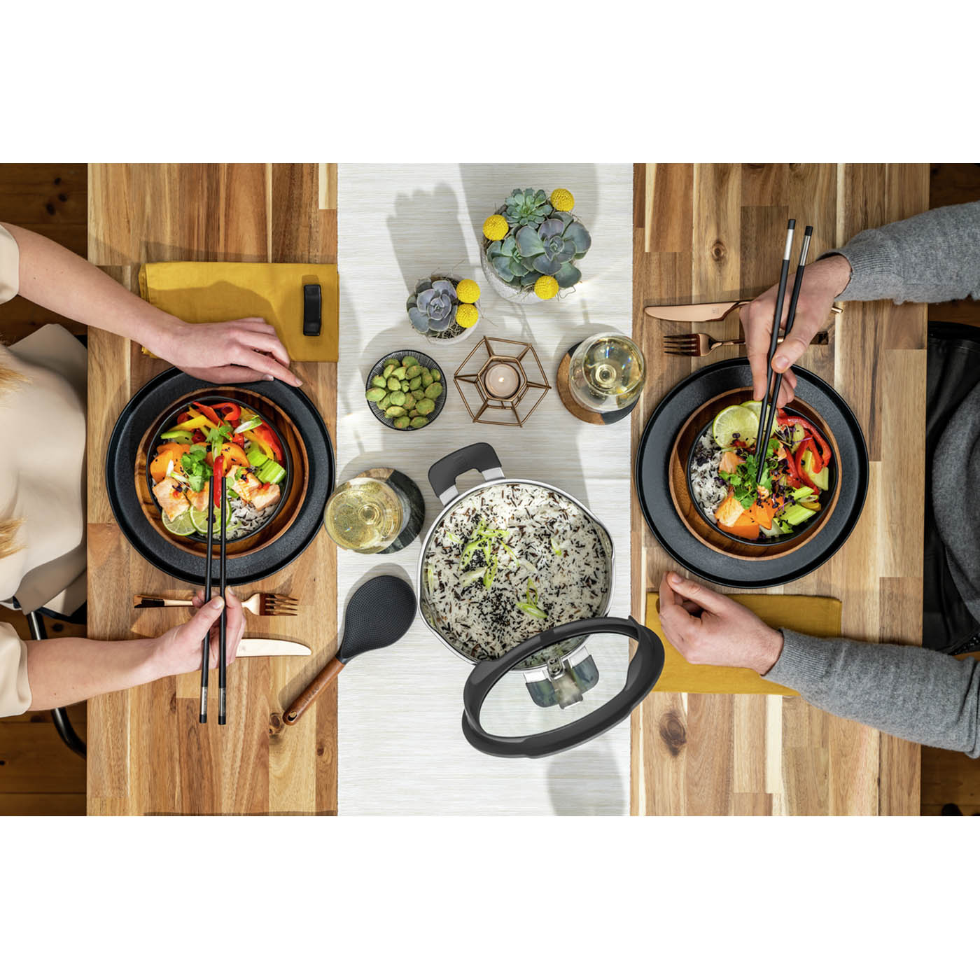 ZWILLING SIMPLIFY range 5-piece stainless steel pot set with glass lids
