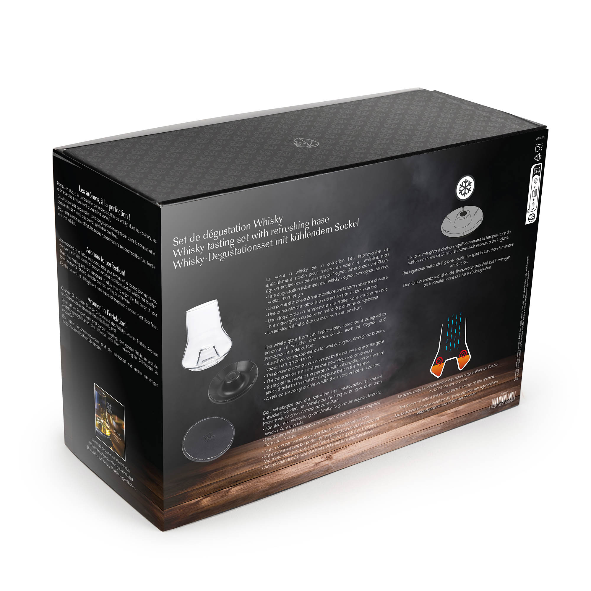 PEUGEOT Whisky tasting set ATMOSPHÈRE with black cooling bases