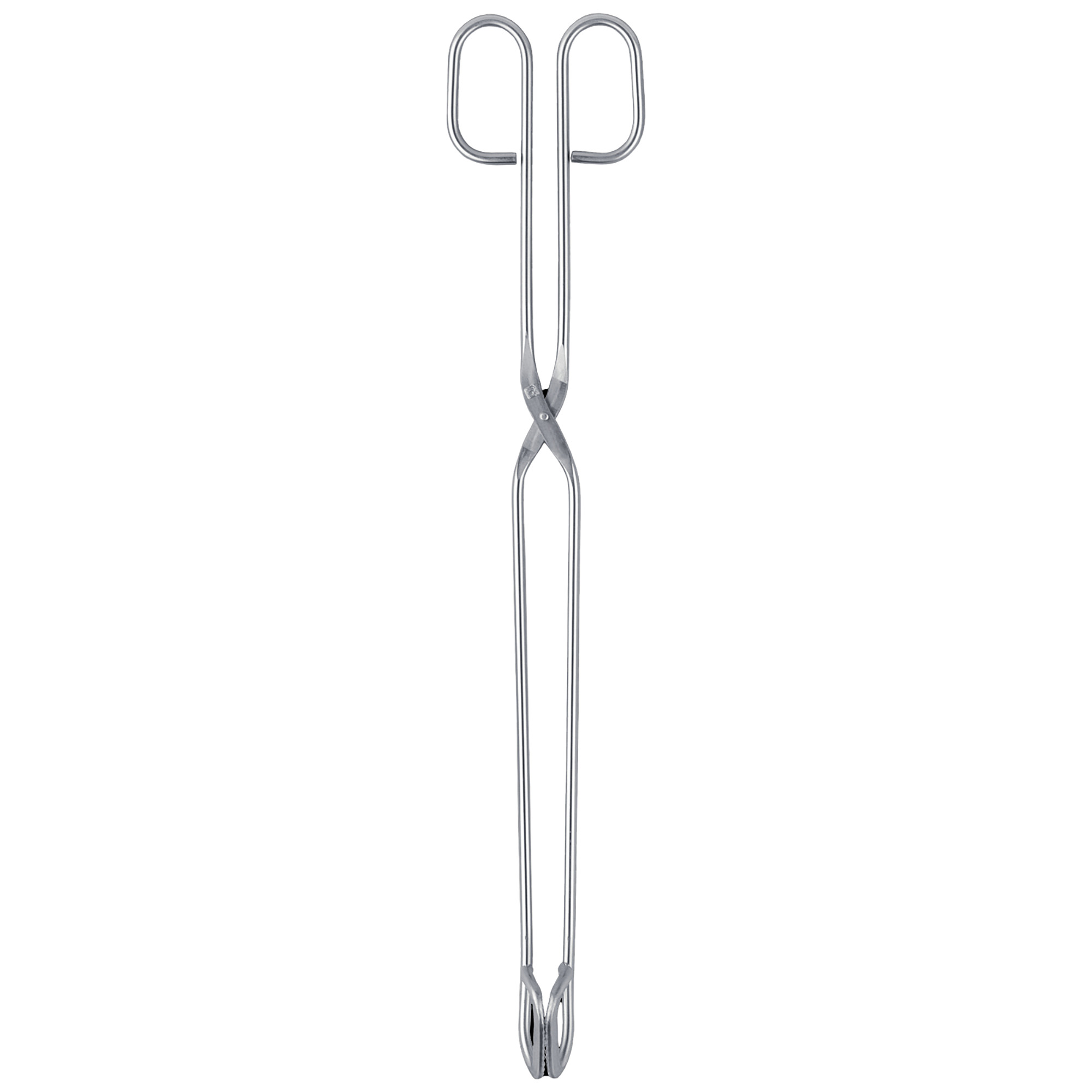 TRIANGLE Küchenzange Kochzange Grillzange Edelstahl 38 cm mit abgewinkeltem Kopf