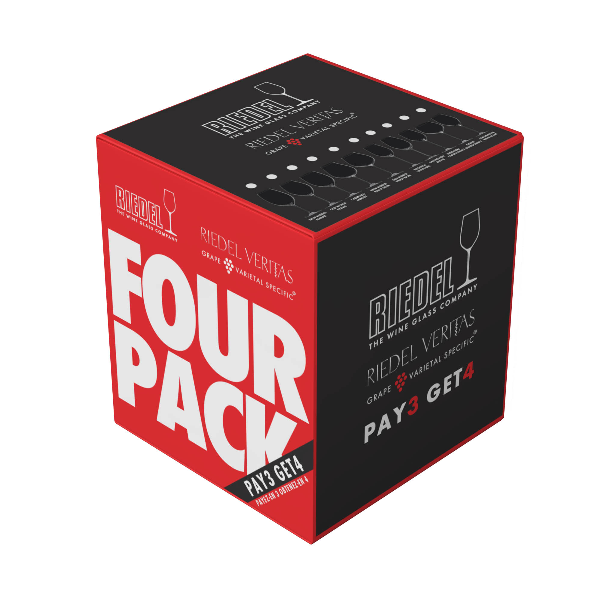 RIEDEL VERITAS OW Series Pinot Noir / Nebbiolo Advantage Set 4pcs Contents 705 ml