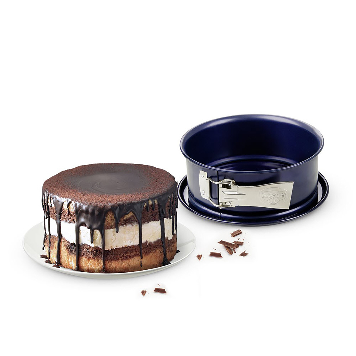 DR.OETKER Back-Liebe Emaille Springform 18 cm mit auslaufsicherem Boden