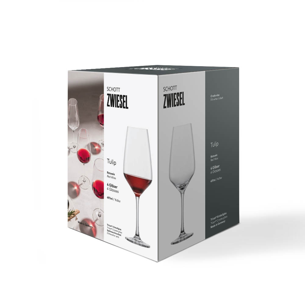 SCHOTT ZWIESEL Series TULIP Red wine glass 4 pieces Capacity 497 ml Red wine
