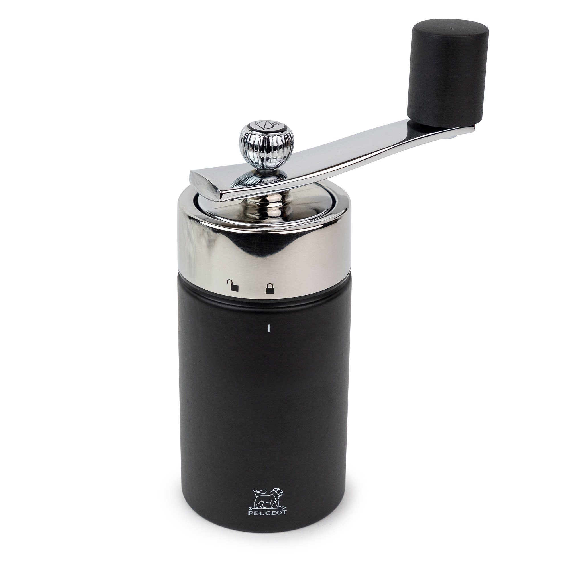 PEUGEOT Muskatmühle ISEN mit Kurbel 15 cm buche schwarz