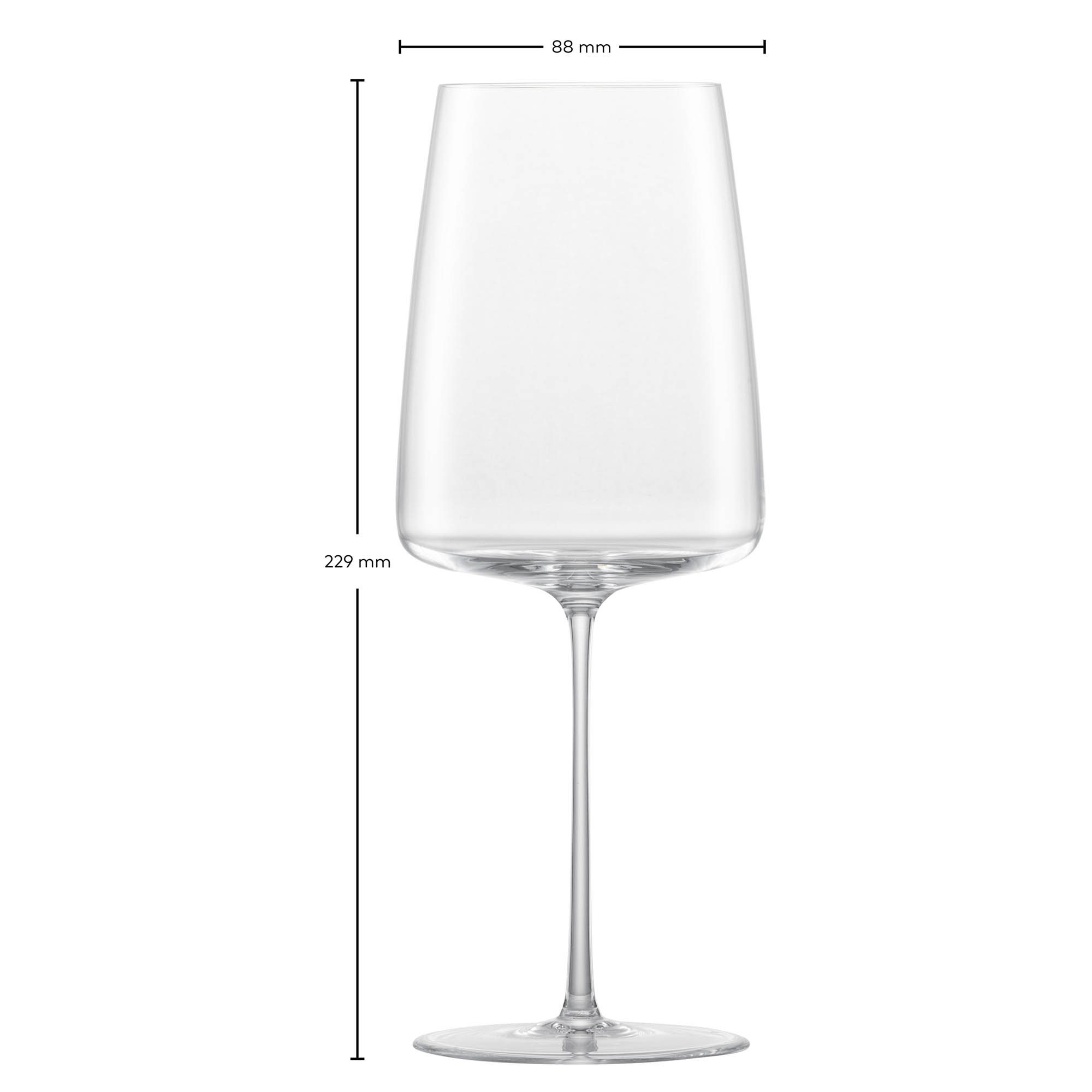 ZWIESEL GLAS SIMPLIFY wine glass series fruity & fine mouth-blown 2 pieces 555 ml