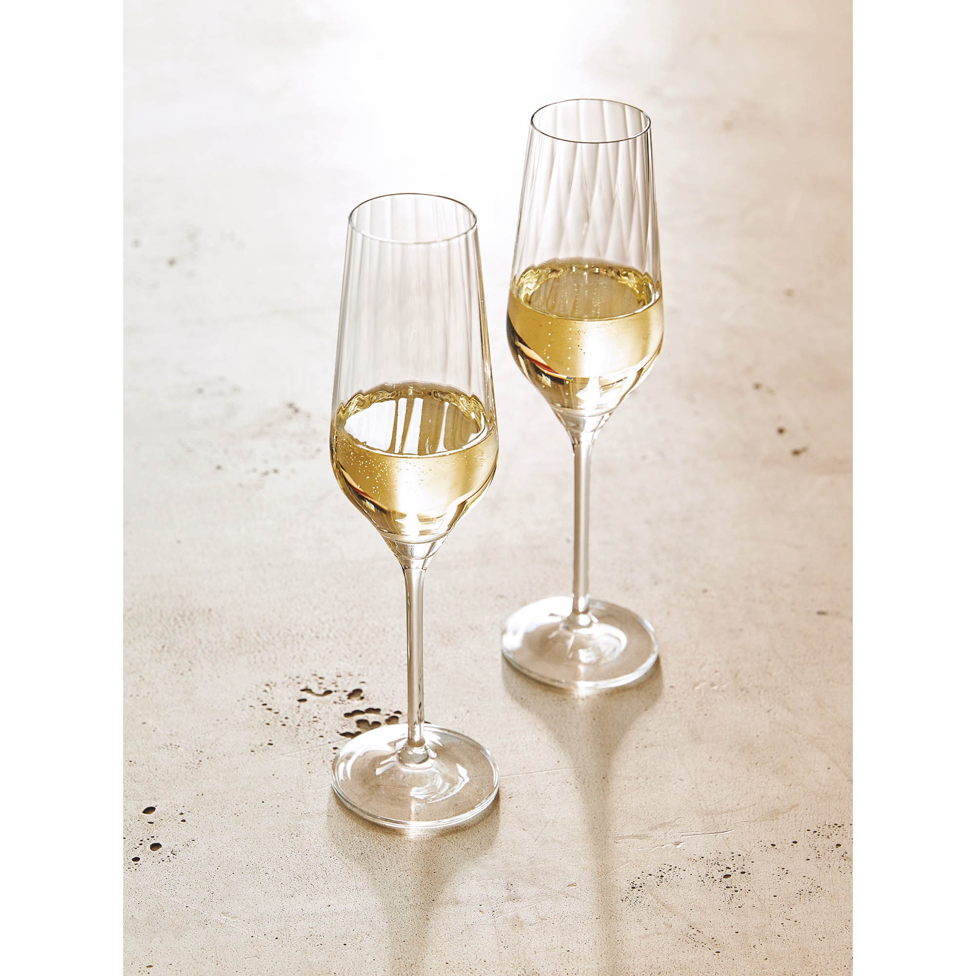 RITZENHOFF Champagne glass STERNSCHLIFF #2 in a set of 2 Contents 250 ml