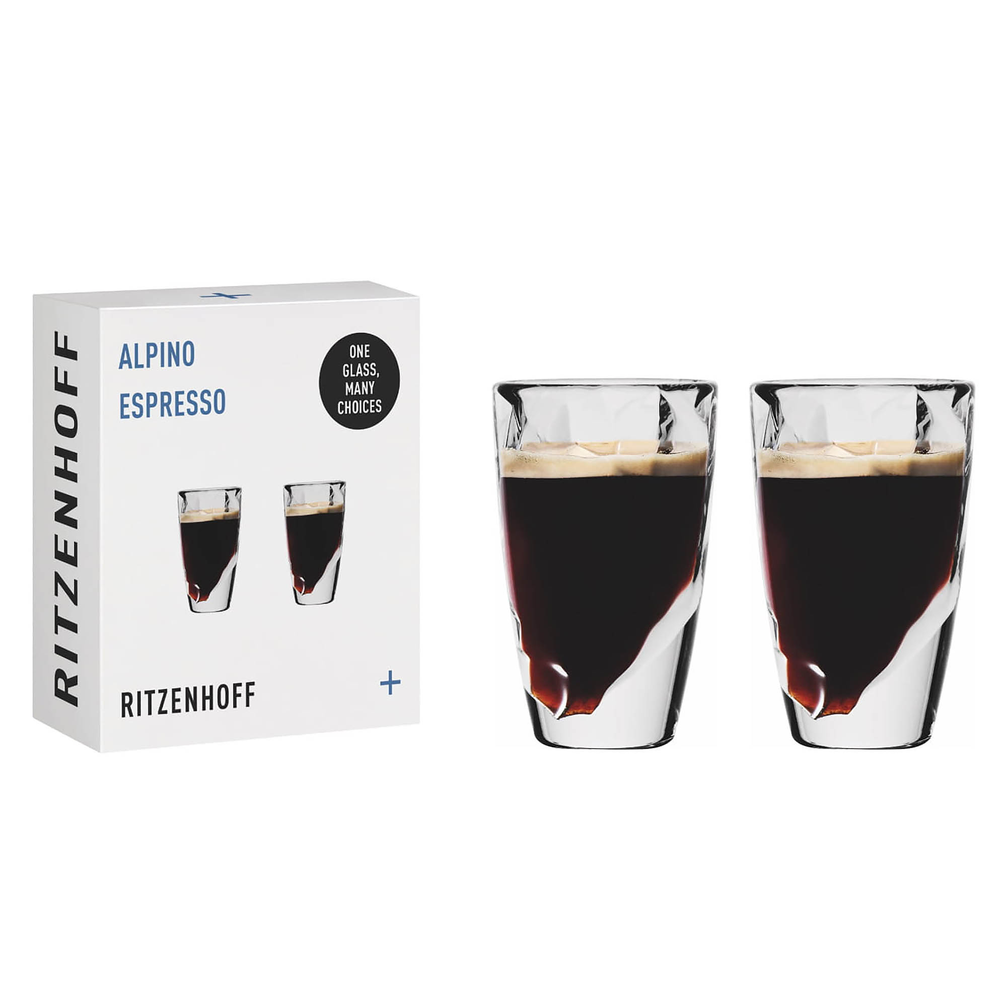 RITZENHOFF espresso glass / shot glass ALPINO Set of 2, 53 ml each