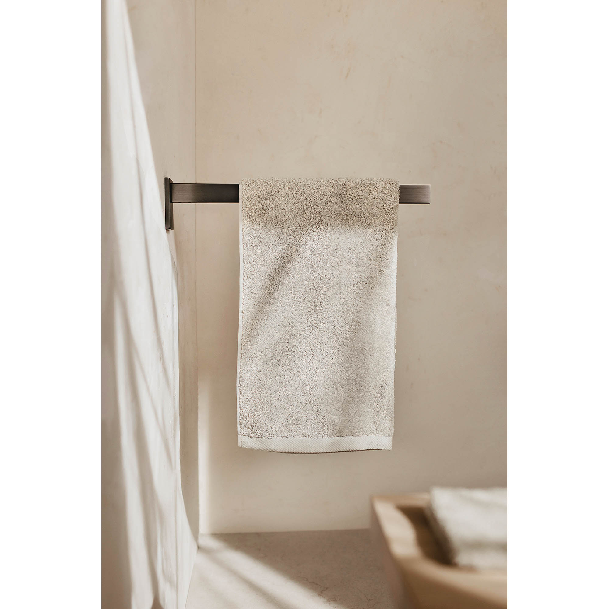 ZACK towel rail LINEA stainless steel graphite for wall mounting