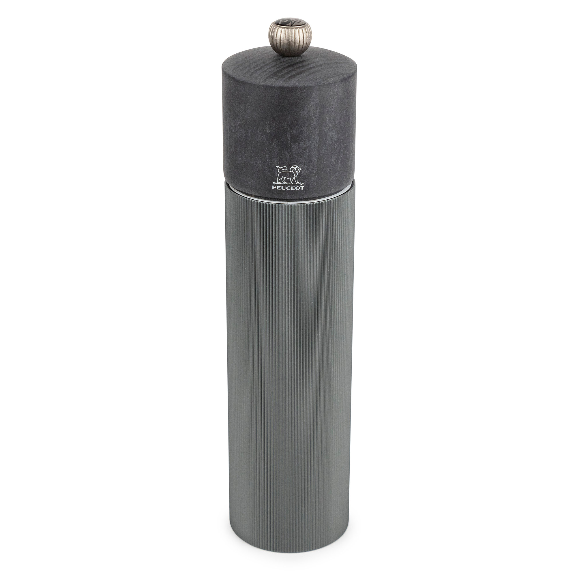 PEUGEOT Pfeffermühle LINE 22 cm Aluminium carbongrau Holz anthrazit