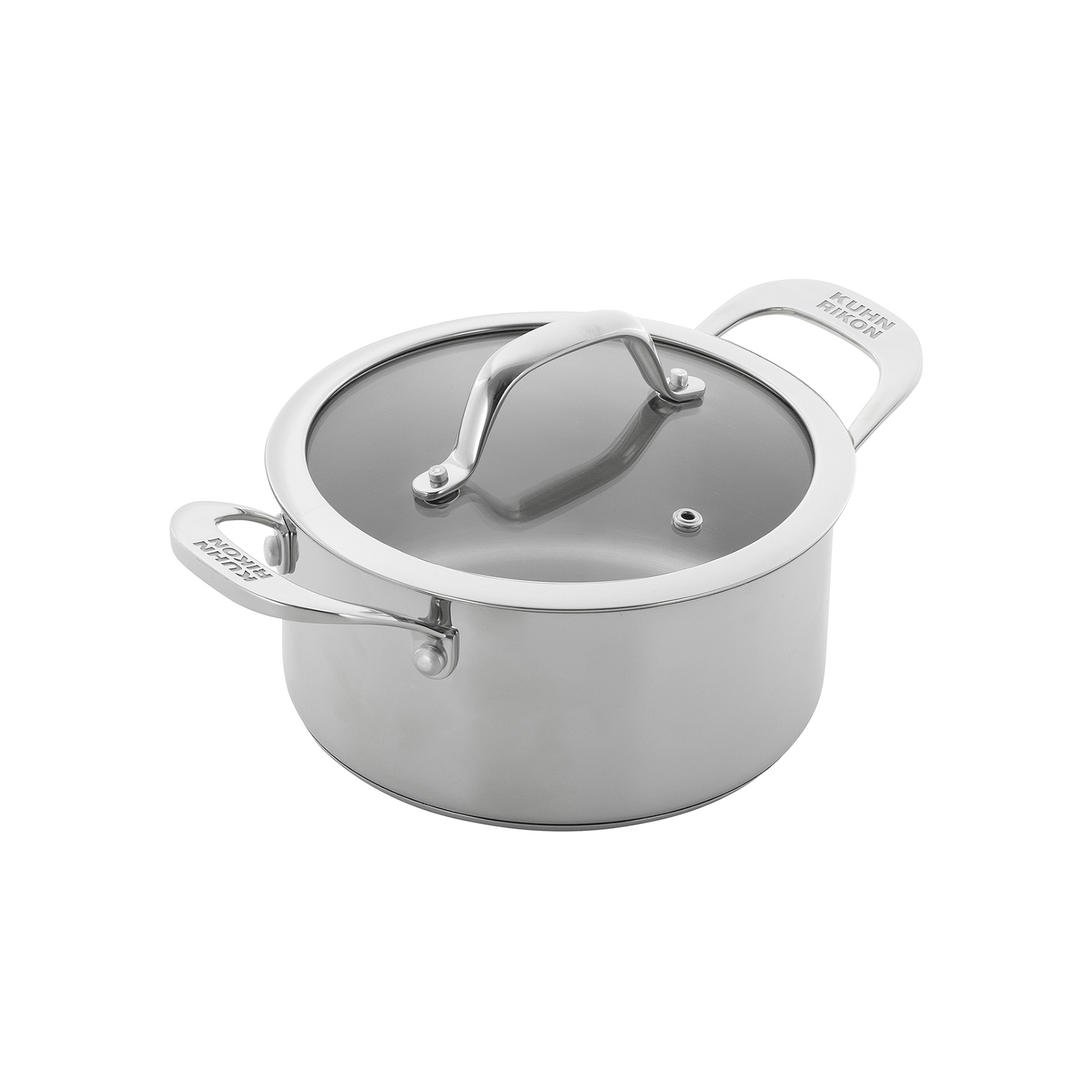 KUHN RIKON Kochtopf ALLROUND mit Glasdeckel 16 cm 1,5 Liter INDUKTION