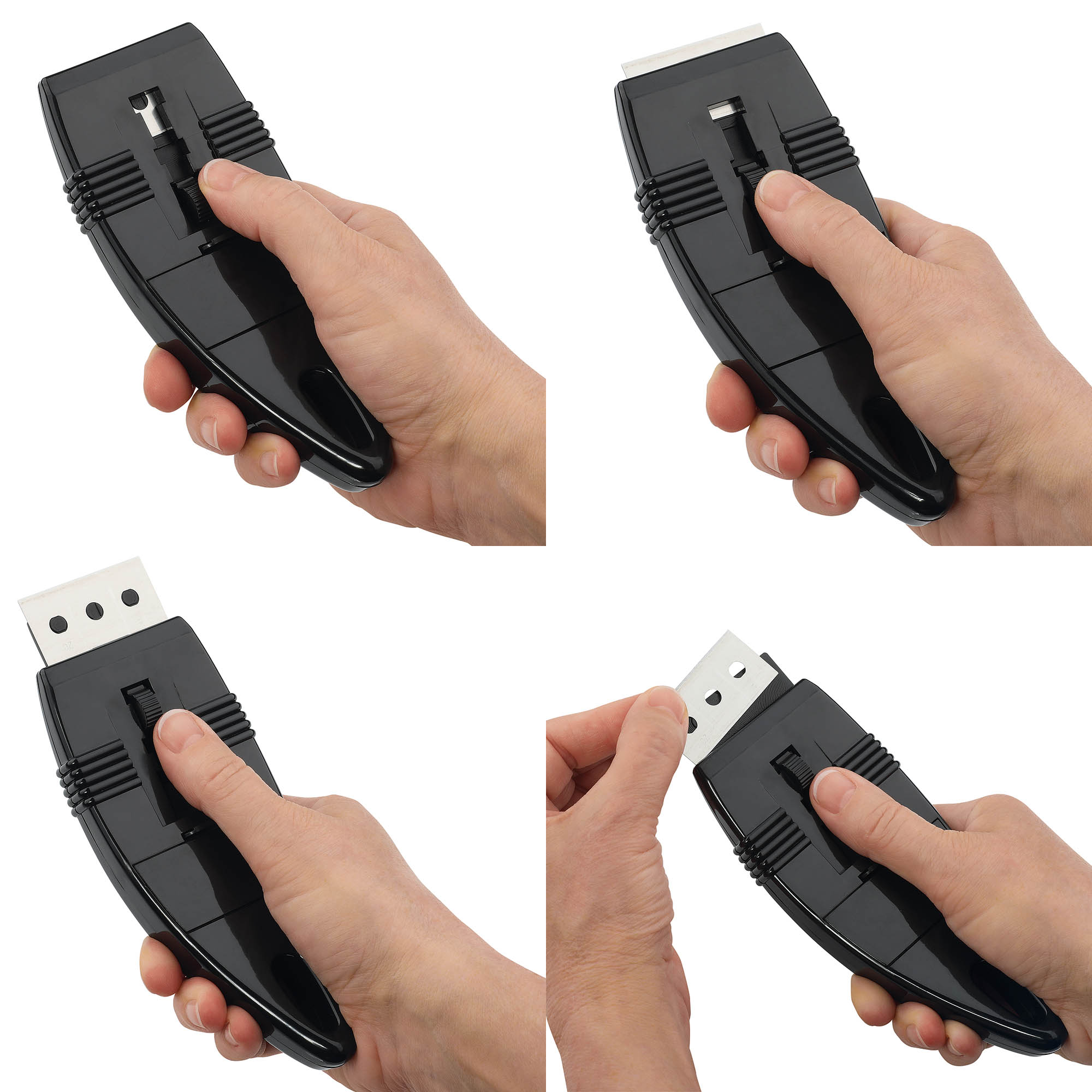 KÜCHENPROFI Glass ceramic hob scraper Black hob scraper