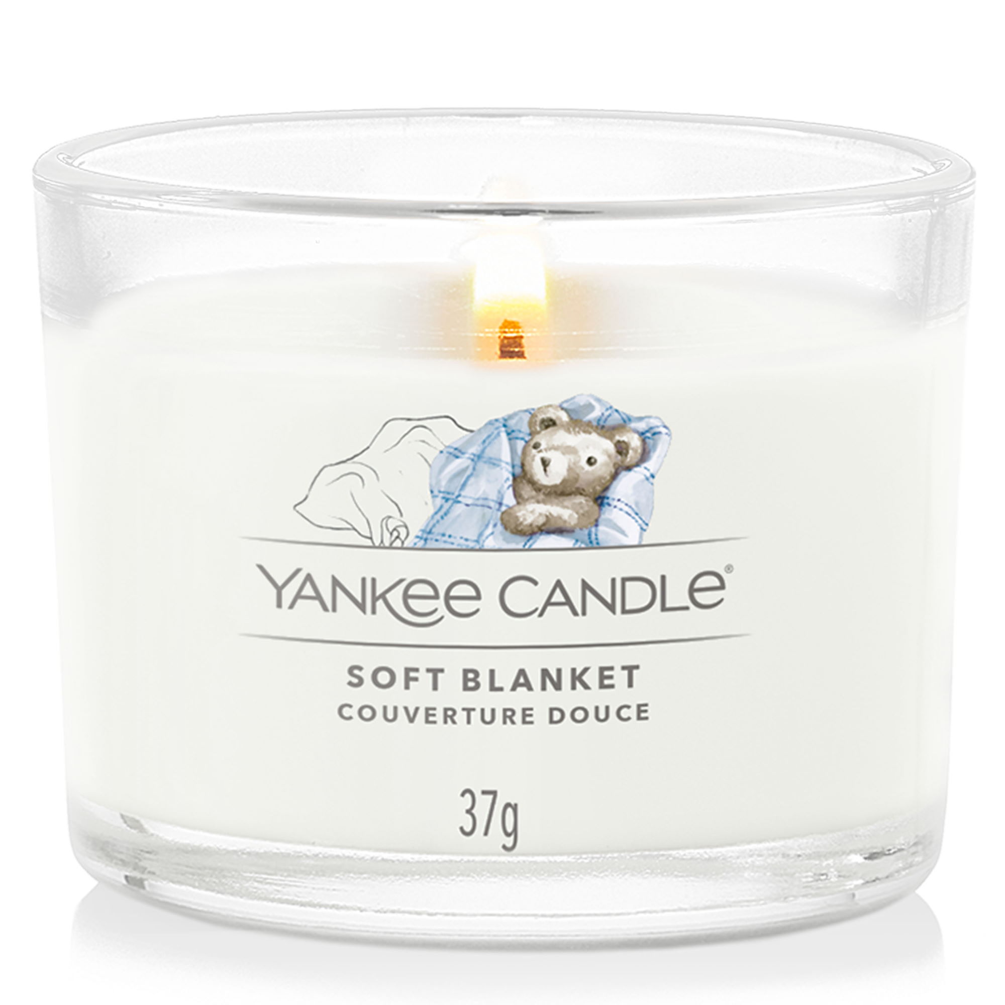 YANKEE CANDLE Glasvotivkerze SOFT BLANKET 37 g Duftkerze