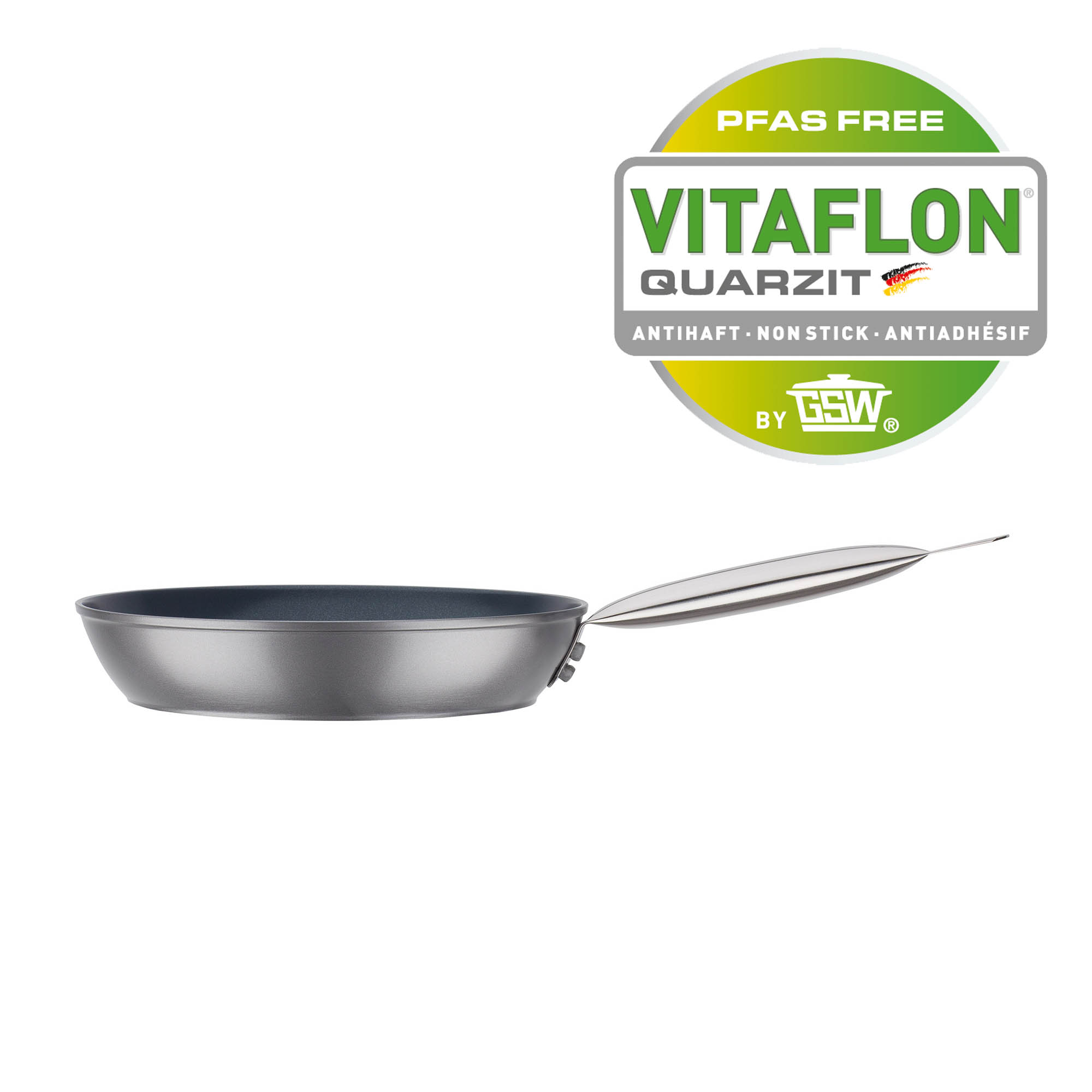 GSW Bratpfanne GASTRO TRADITIONELL QUICK 24 cm Antihaftversiegelung PFAS-frei