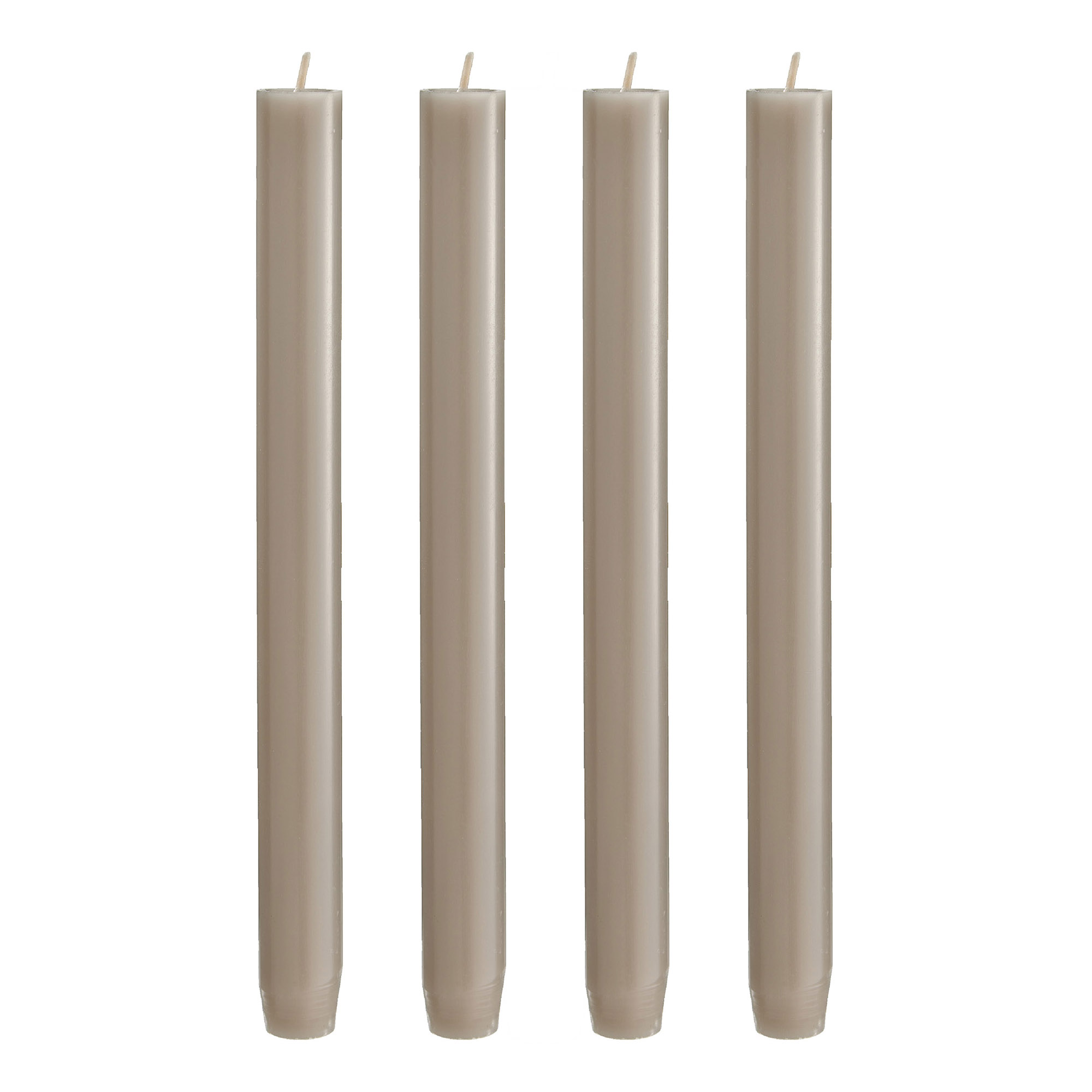 ENGELS KERZEN 4er-Set ORIGINAL STABKERZEN 24 cm kiesel
