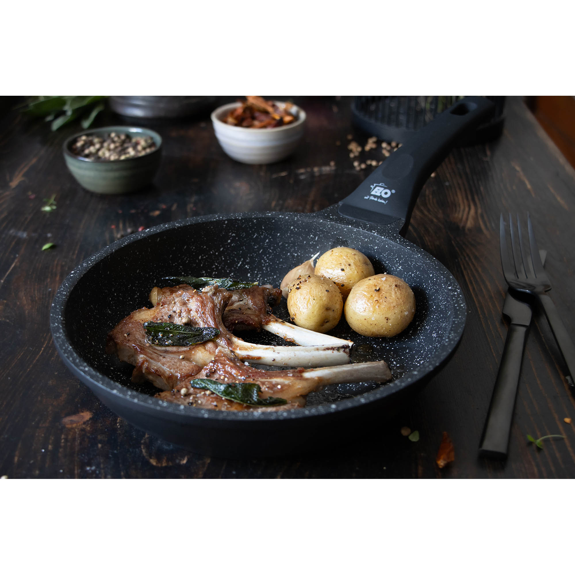ELO Serie SILONCAST Bratpfanne 32 cm mit Antihaftversiegelung INDUKTION