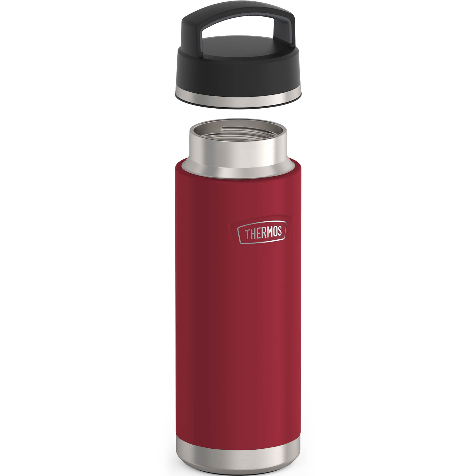THERMOS Isolierflasche ICON BEVERAGE BOTTLE 0,71 L Edelstahl doppelwandig berry