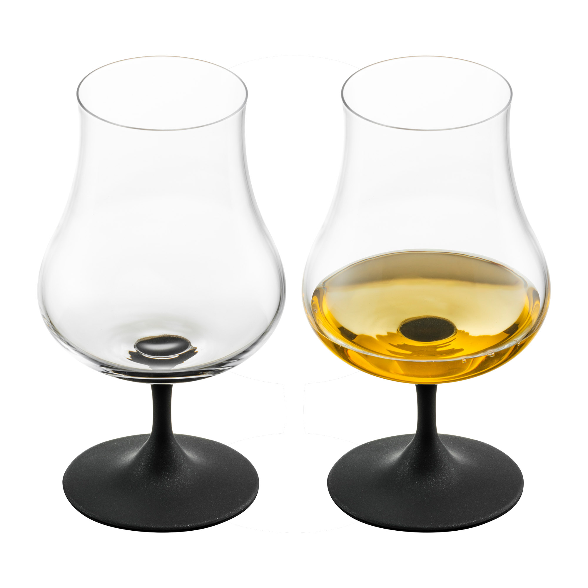 EISCH Spirituosenglas GENTLEMAN schwarz 2 Stück im Geschenkset Inhalt je 220 ml