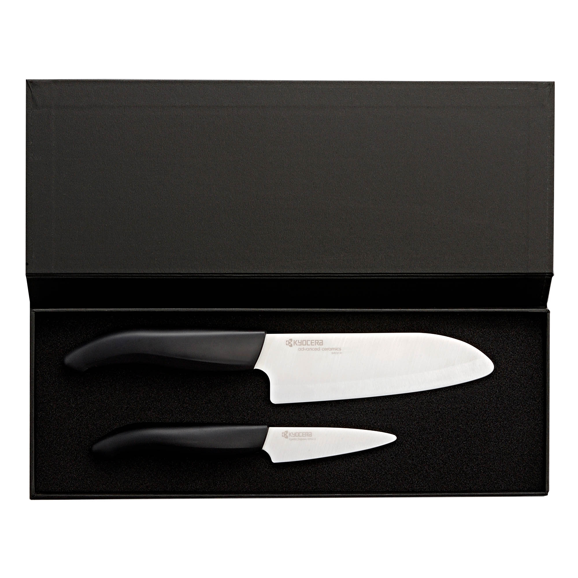 KYOCERA Geschenk-Set mit 2 Keramik-Messern Serie GEN Santokumesser + Schälmesser