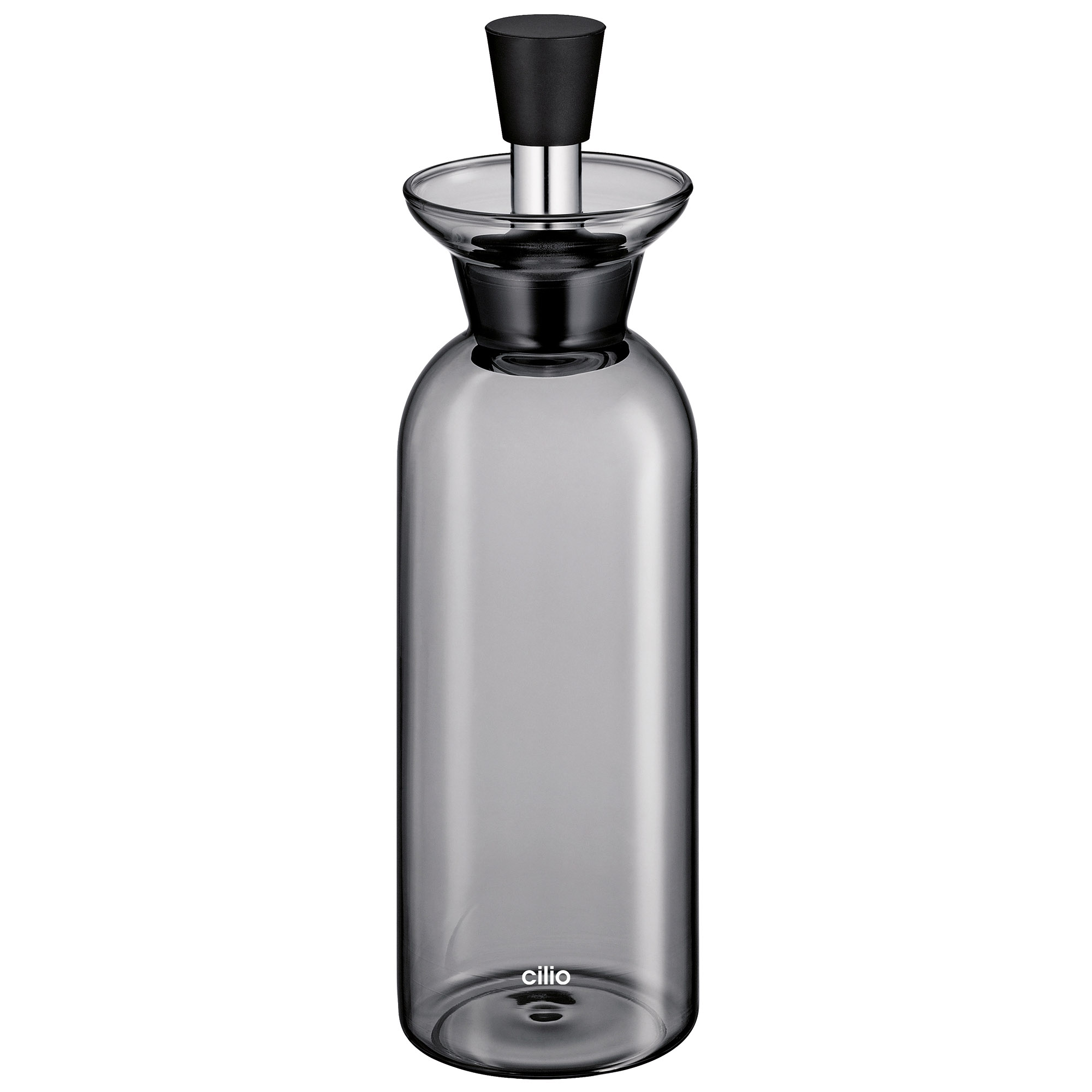 CILIO Essig-/Ölflasche LIGURIA 450 ml aus Borosilikatglas grau getönt