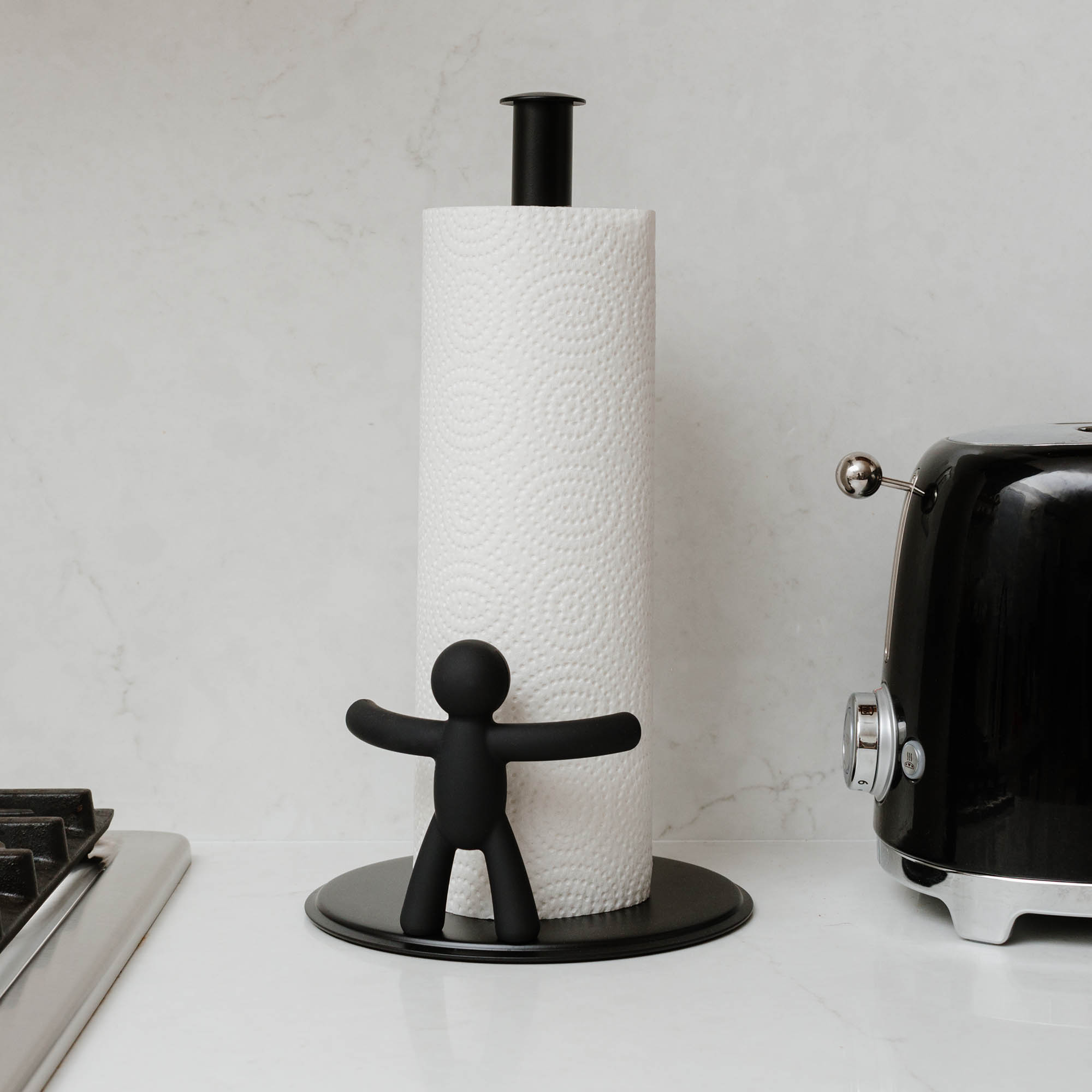 UMBRA kitchen roll holder Paper roll holder BUDDY black