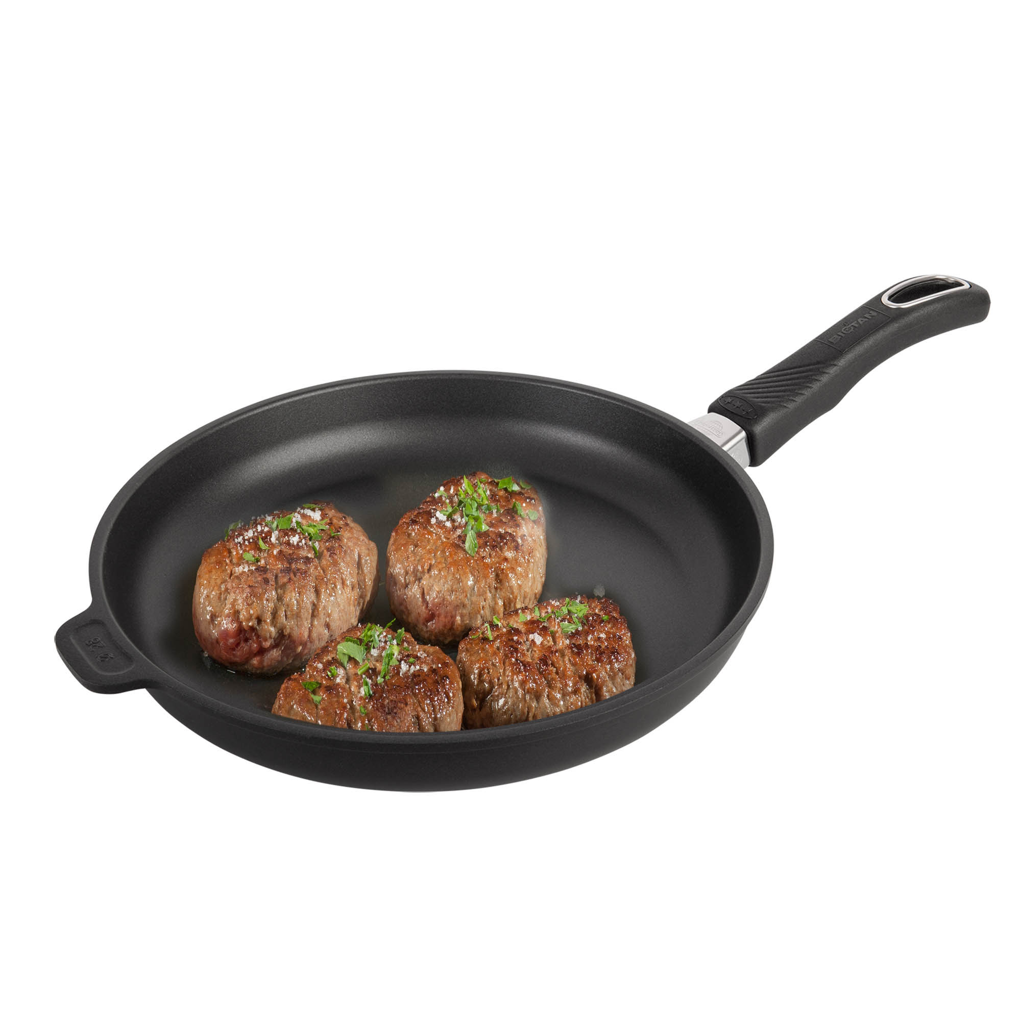 GASTROLUX Guss-Bratpfanne BIOTAN PLUS 28 cm Höhe 4,5 cm INDUKTION