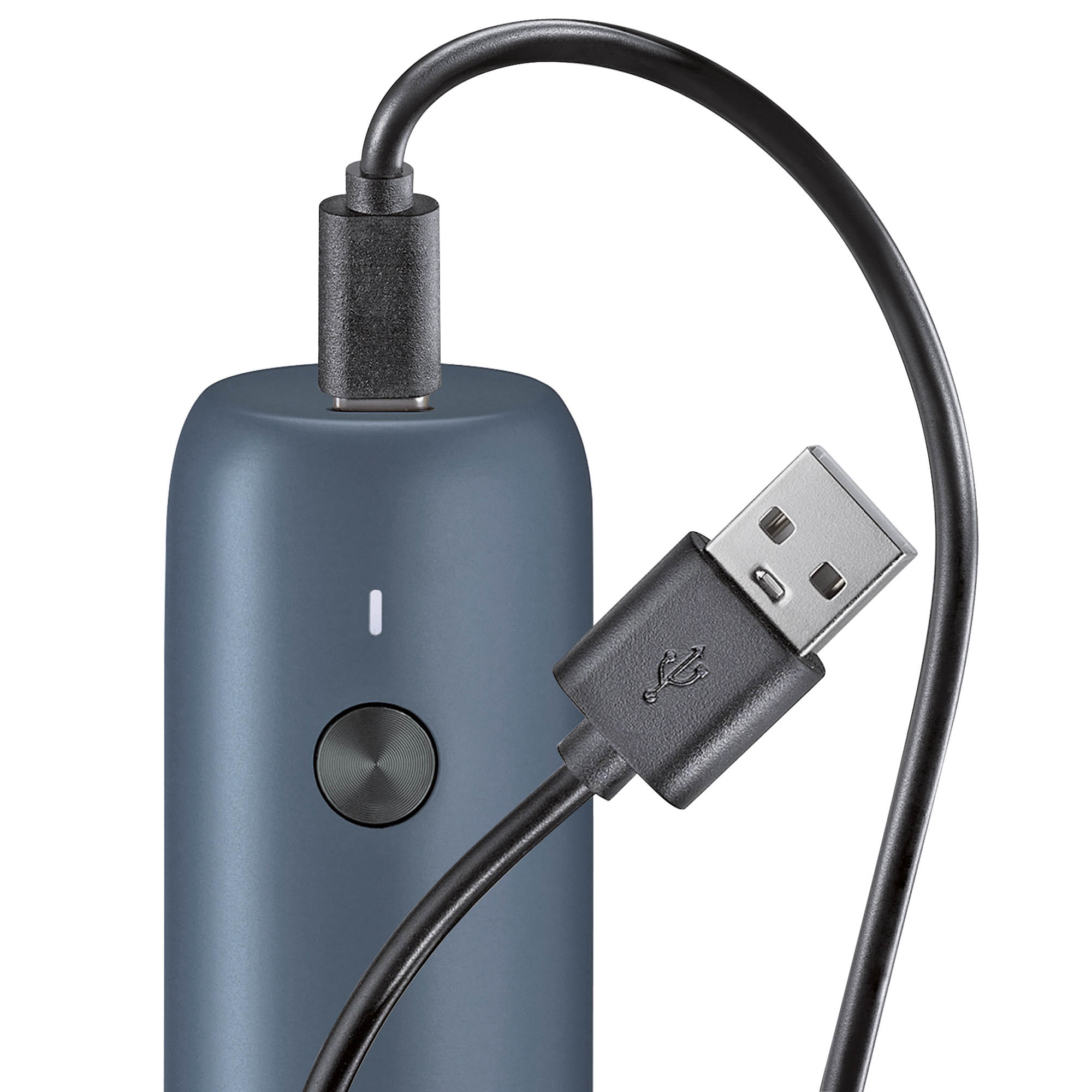 ZASSENHAUS Elektrische Pfeffermühle KÖLN USB 14 cm blau