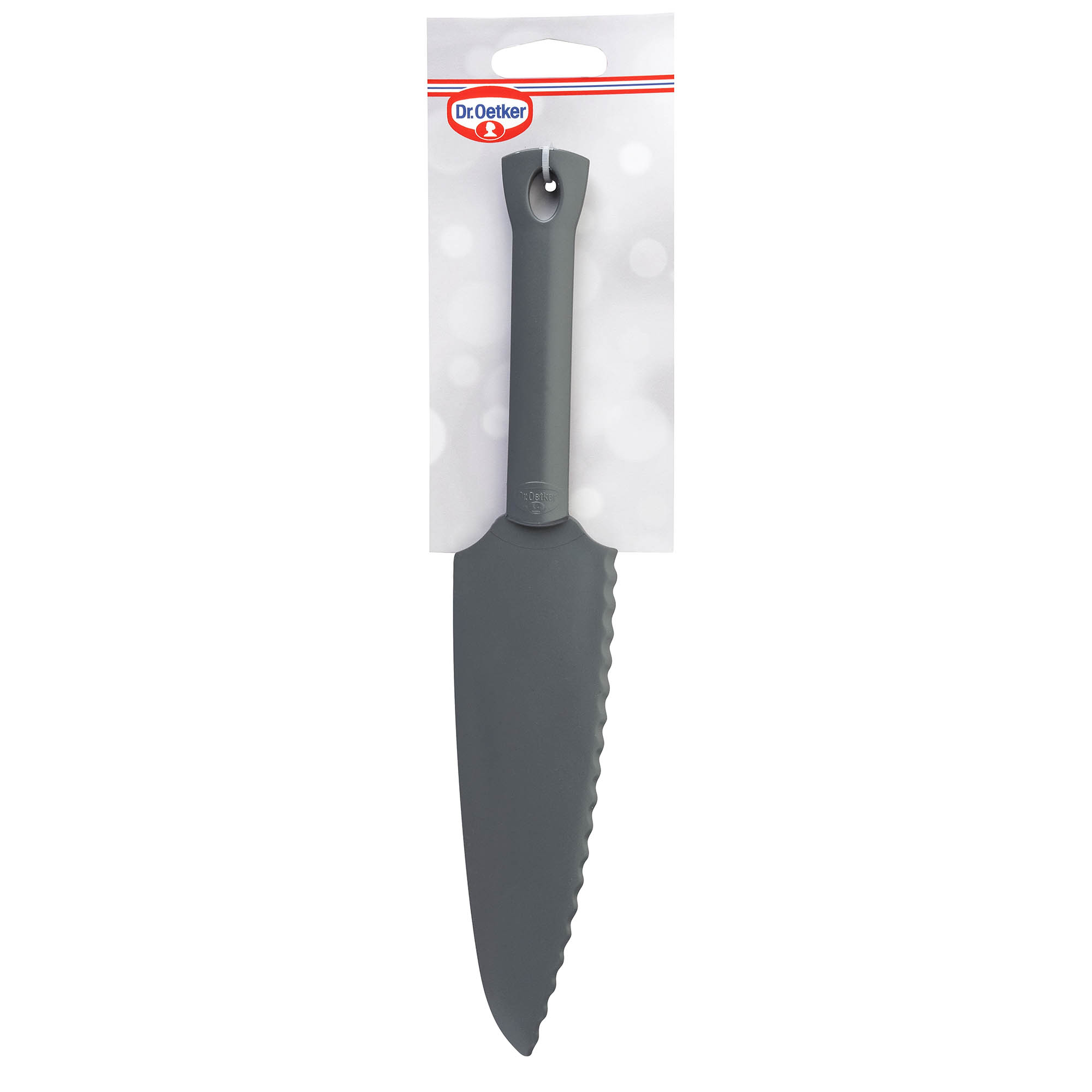 DR.OETKER Tortenmesser 30 cm Tortenheber grau