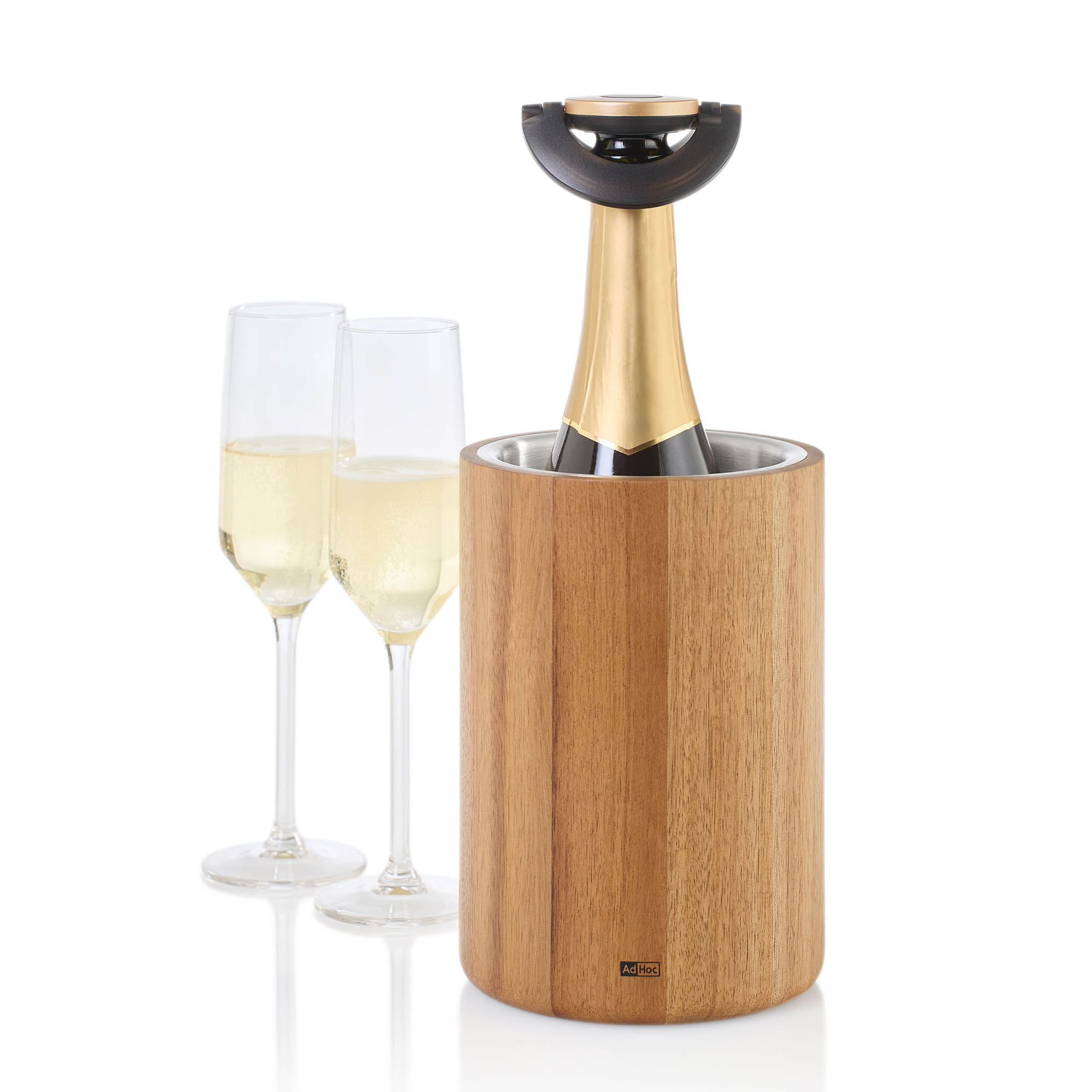 AdHoc Sekt- und Champagnerverschluss GUSTO schwarz / gold