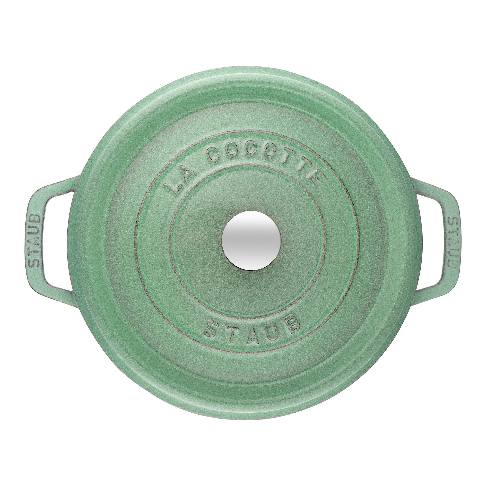 STAUB France Cocotte 20 cm - 2,2 Liter Gusseisen salbeigrün