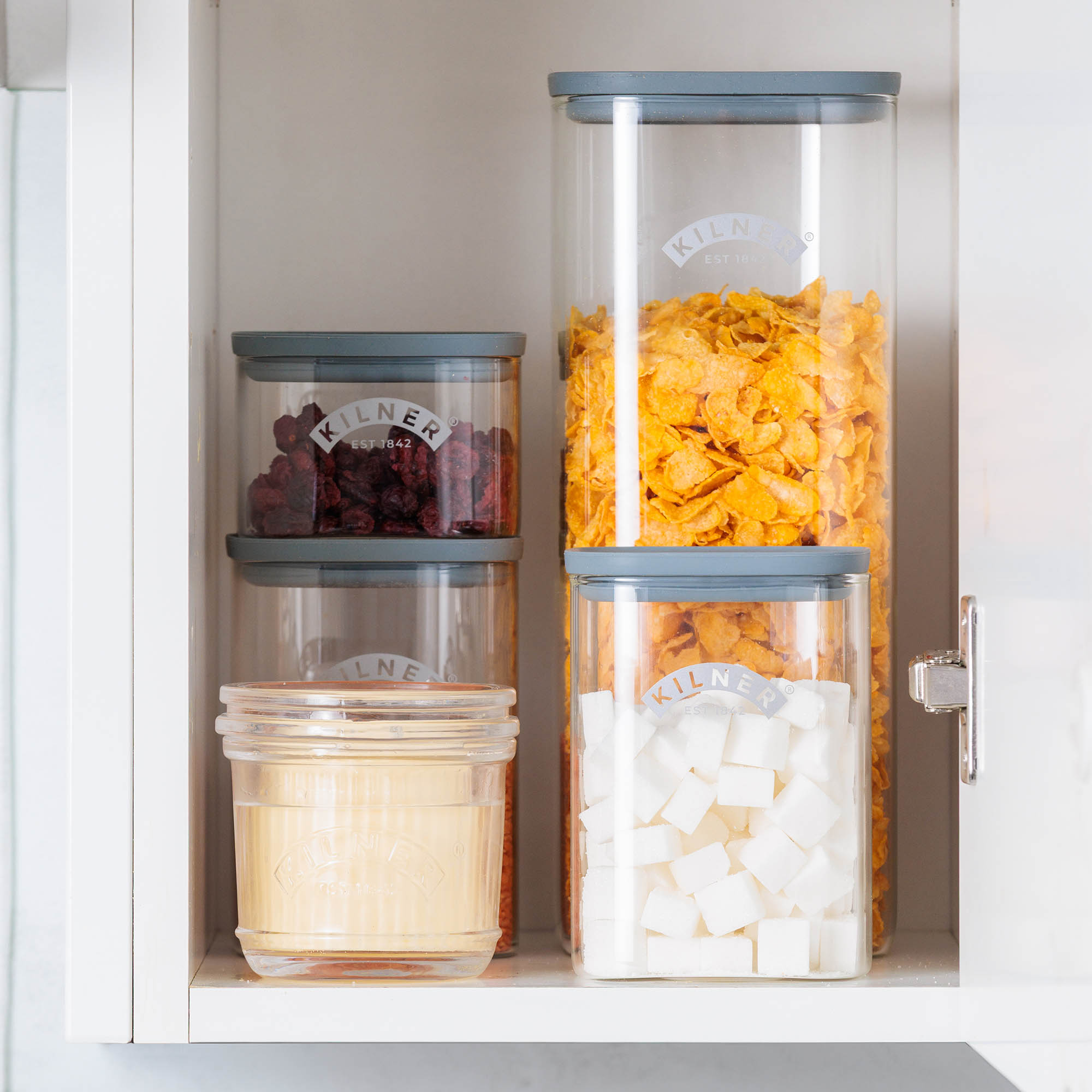 KILNER Butterdose aus Glas mit Wasserkühlung für 200 g Butter