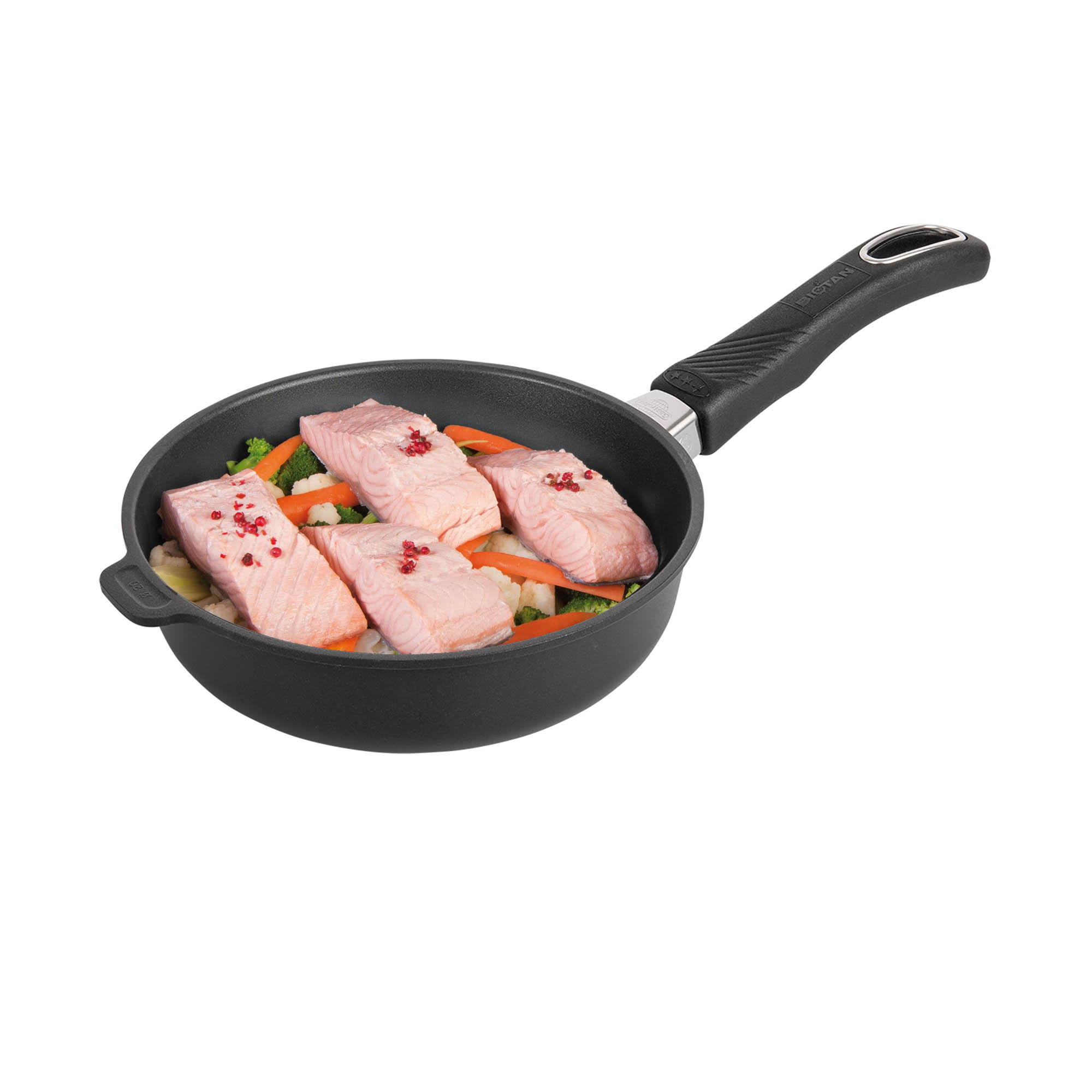 GASTROLUX Guss-Bratpfanne BIOTAN PLUS 20 cm Höhe 6 cm