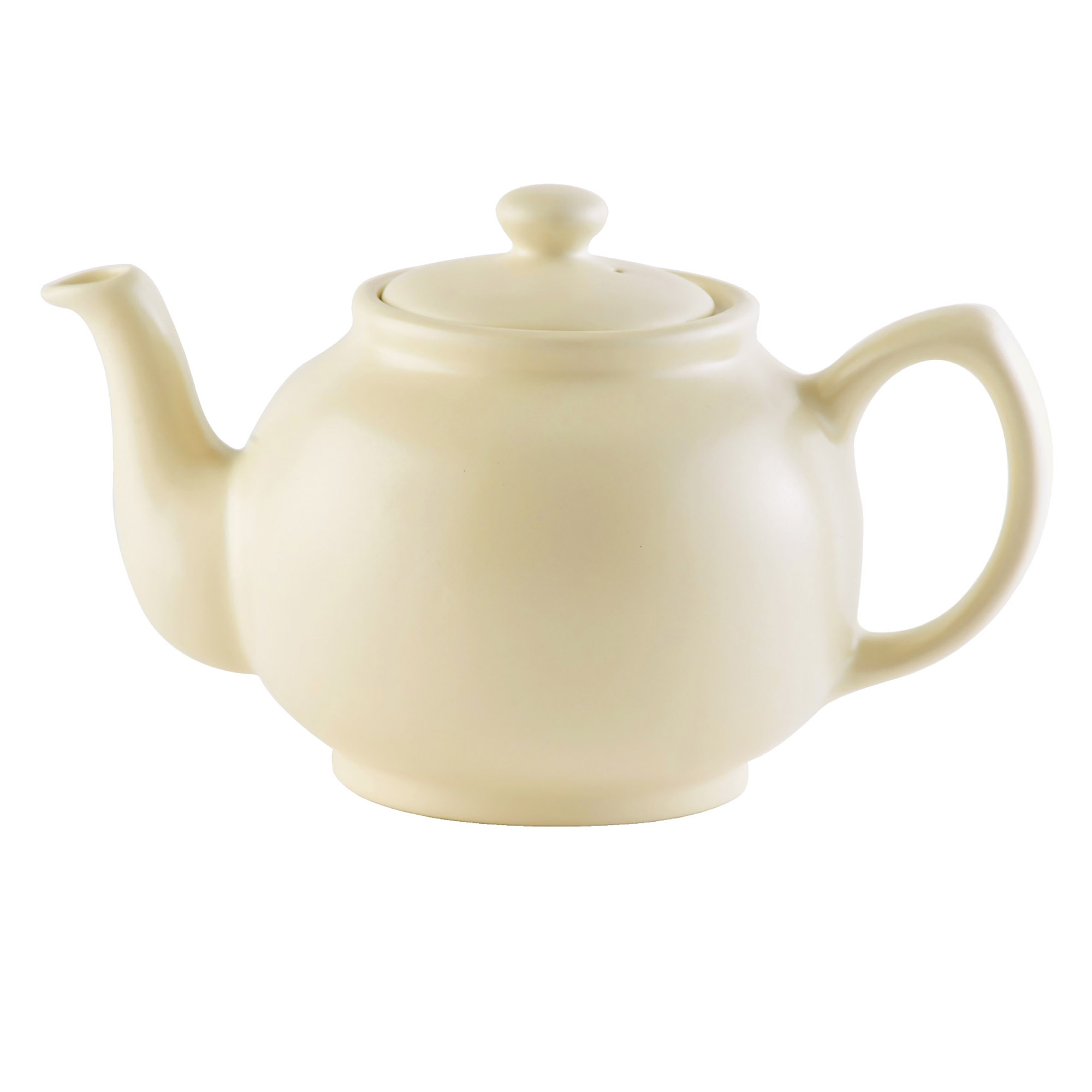 PRICE & KENSINGTON Teekanne 1,1 Liter für 6 Tassen matt creme