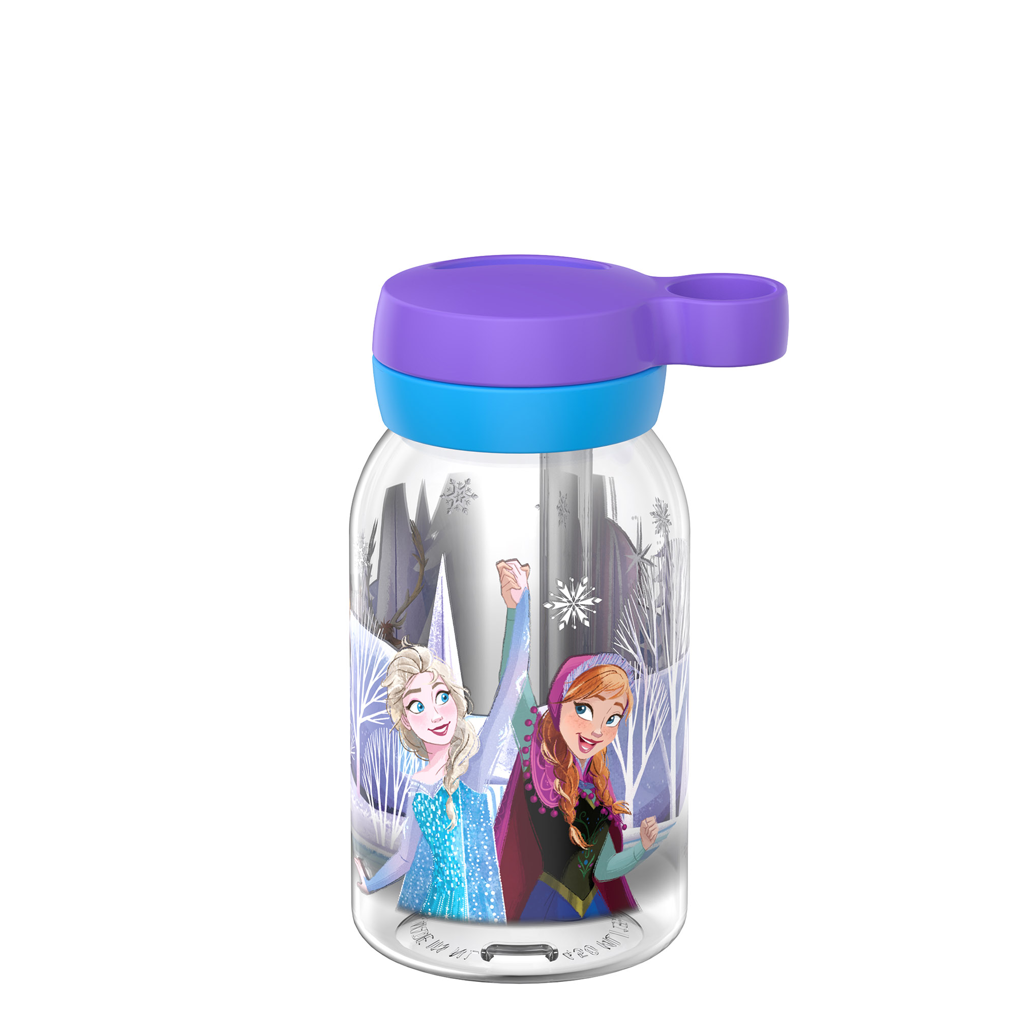MEPAL Trinkflasche mit Trinkhalm CAMPUS 0,45 Liter Motiv FROZEN FRIENDS