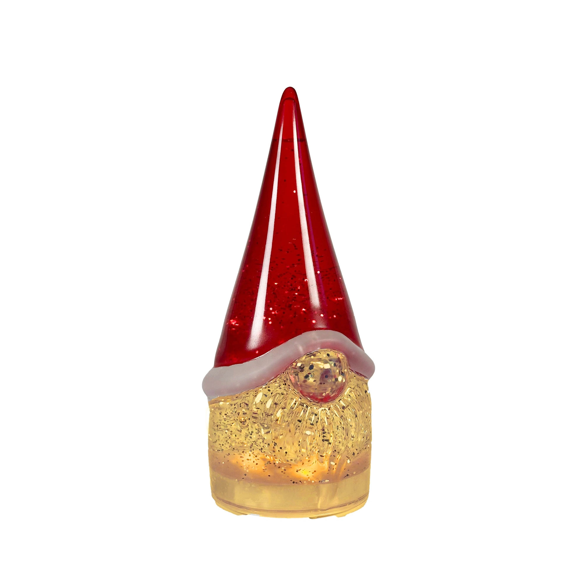 SOMPEX LED-Tischleuchte GLAMOR GNOME 22 cm Dekoleuchte mit beweglichem Glitter
