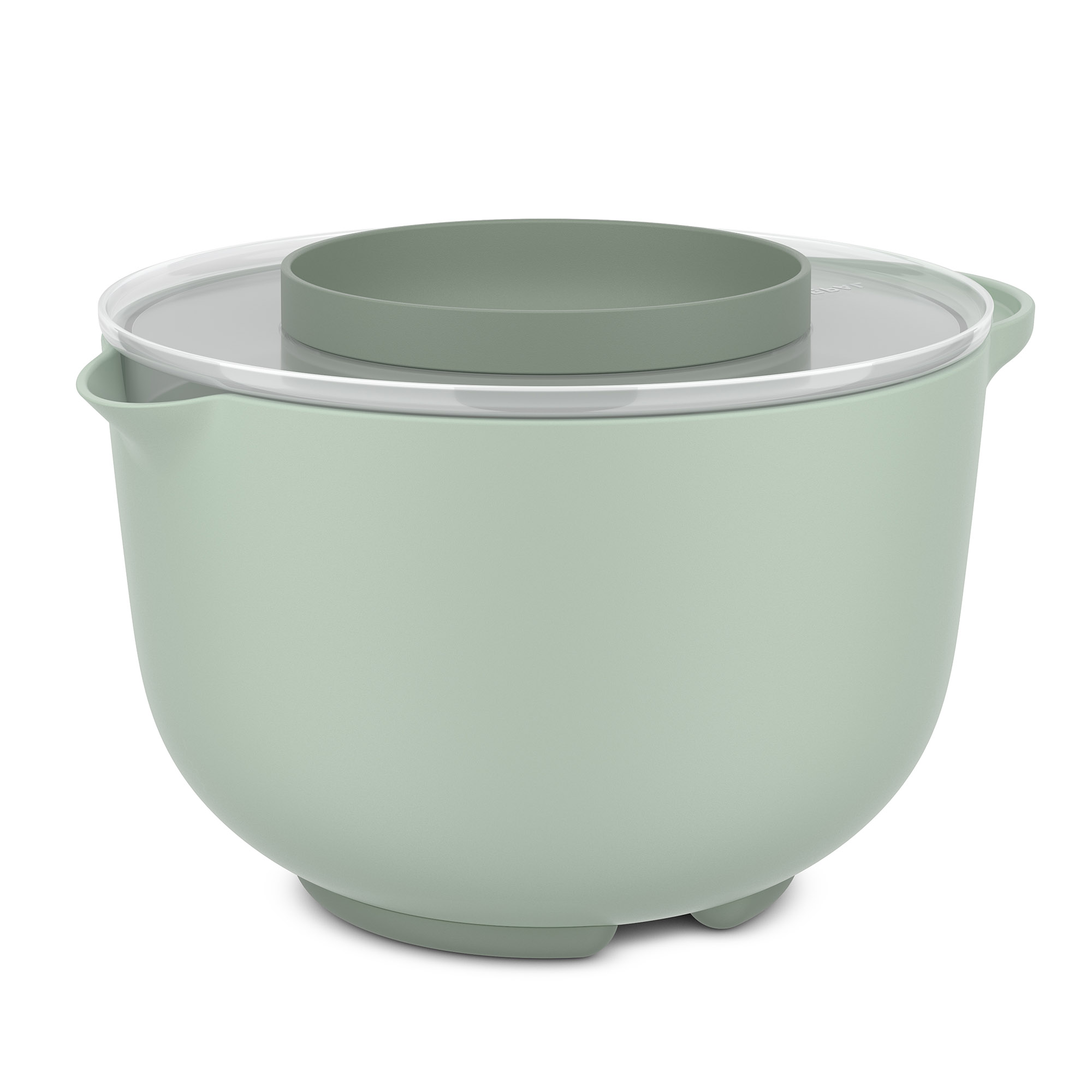 MEPAL Rührschüssel CHEF IT 3,0 Liter nordic sage mit Spritzschutz-Deckel