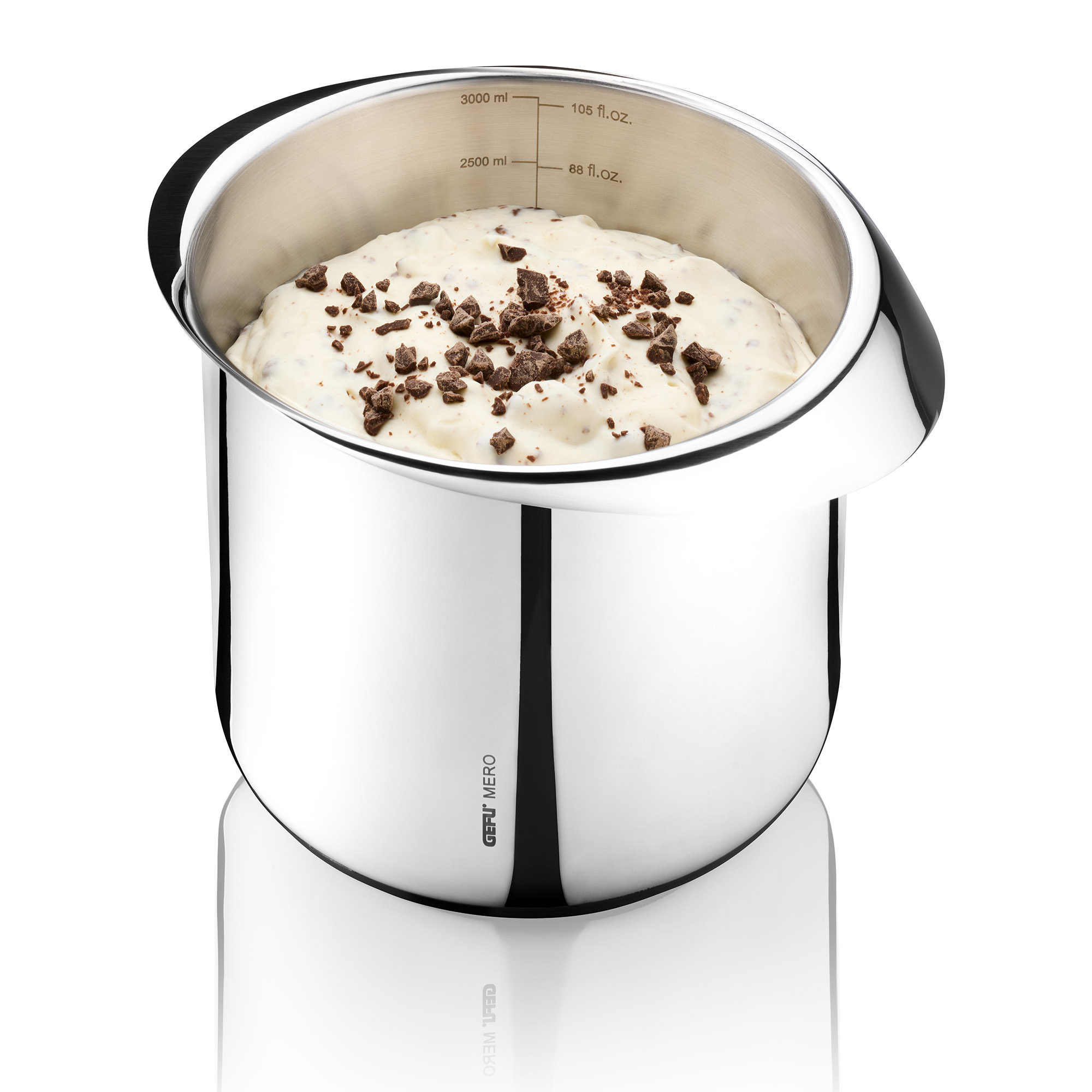 GEFU MERO stainless steel mixing bowl 3.0 litres